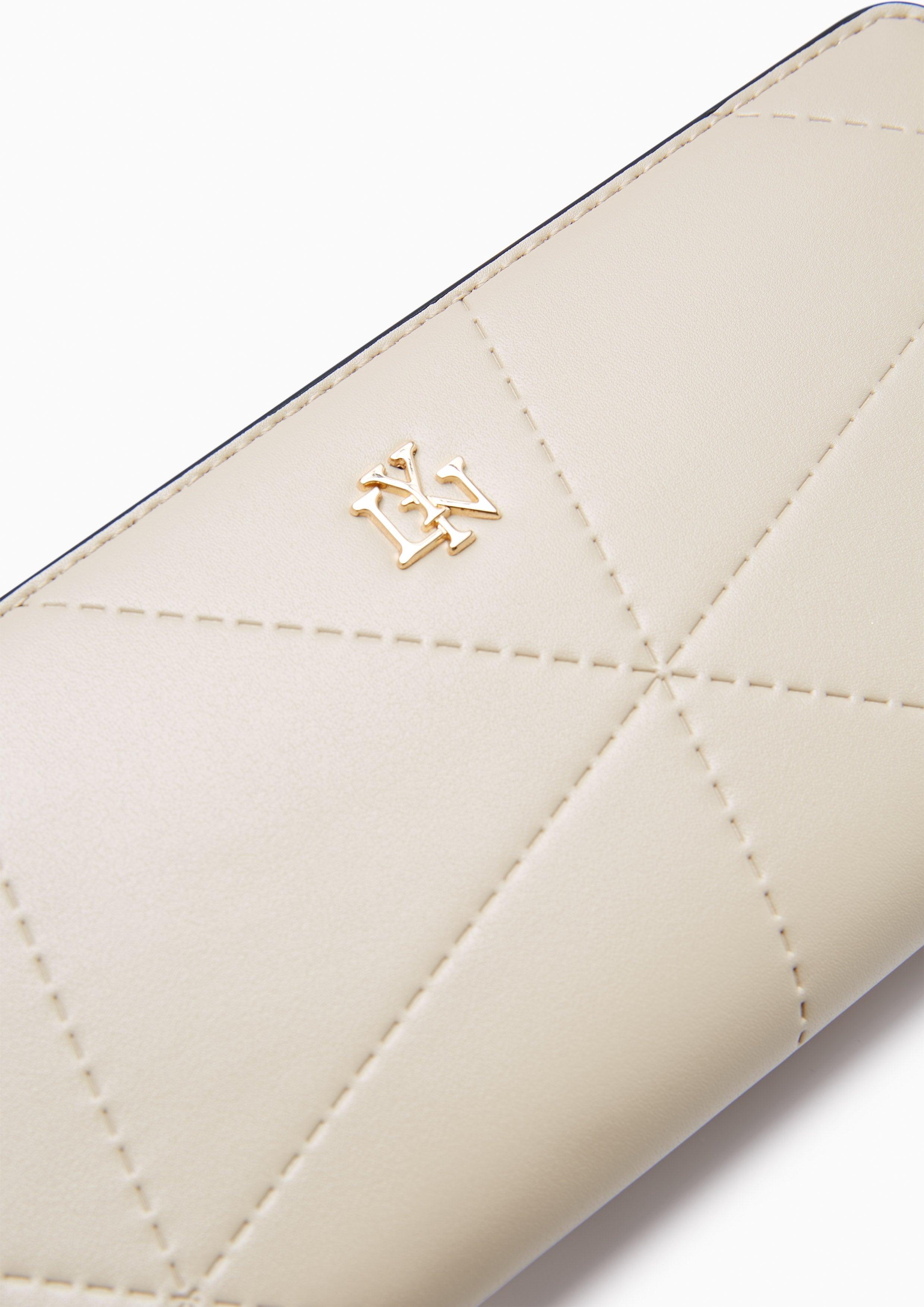 Prisma Long Zip Wallet Beige