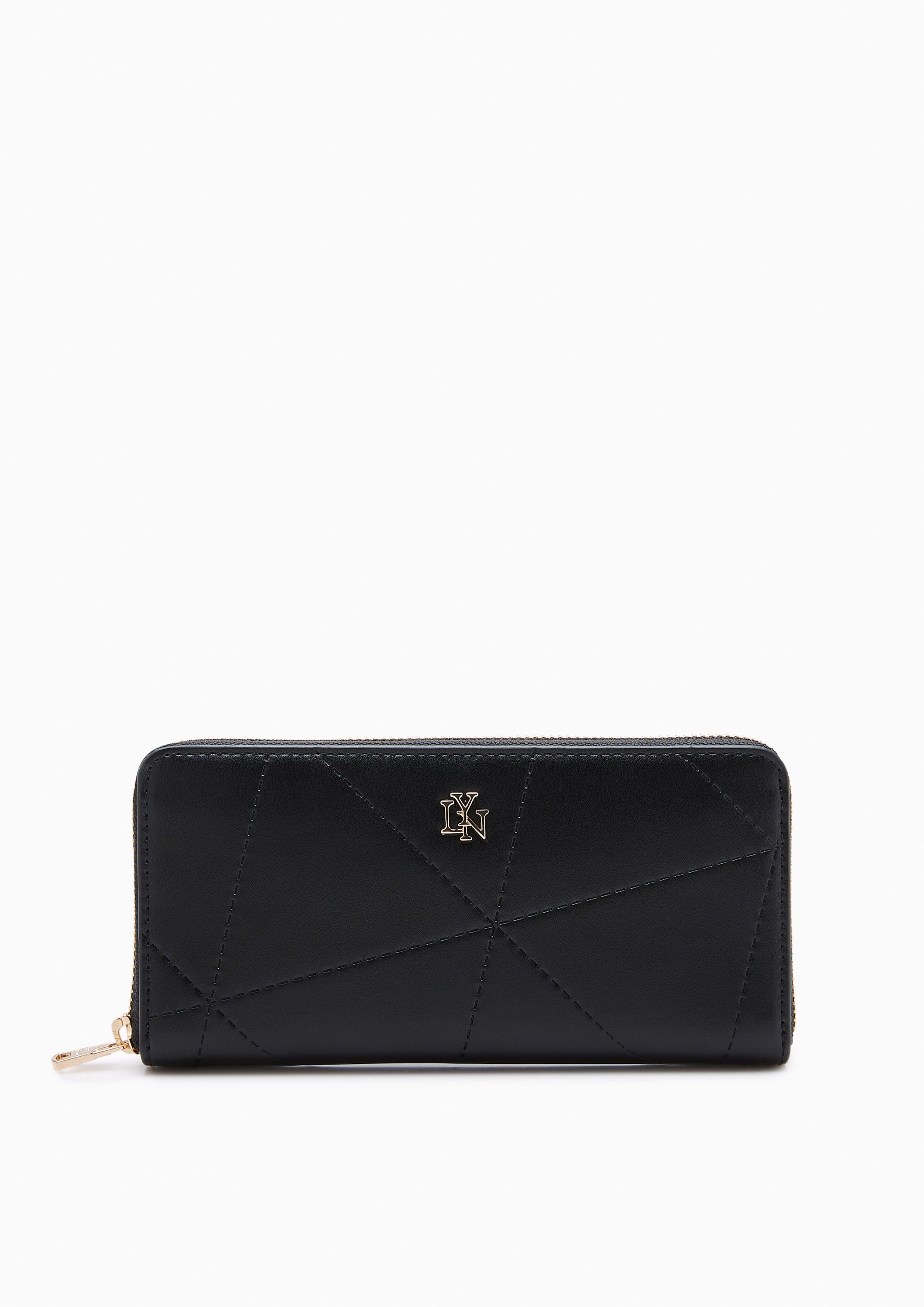 Prisma Long Zip Wallet Black