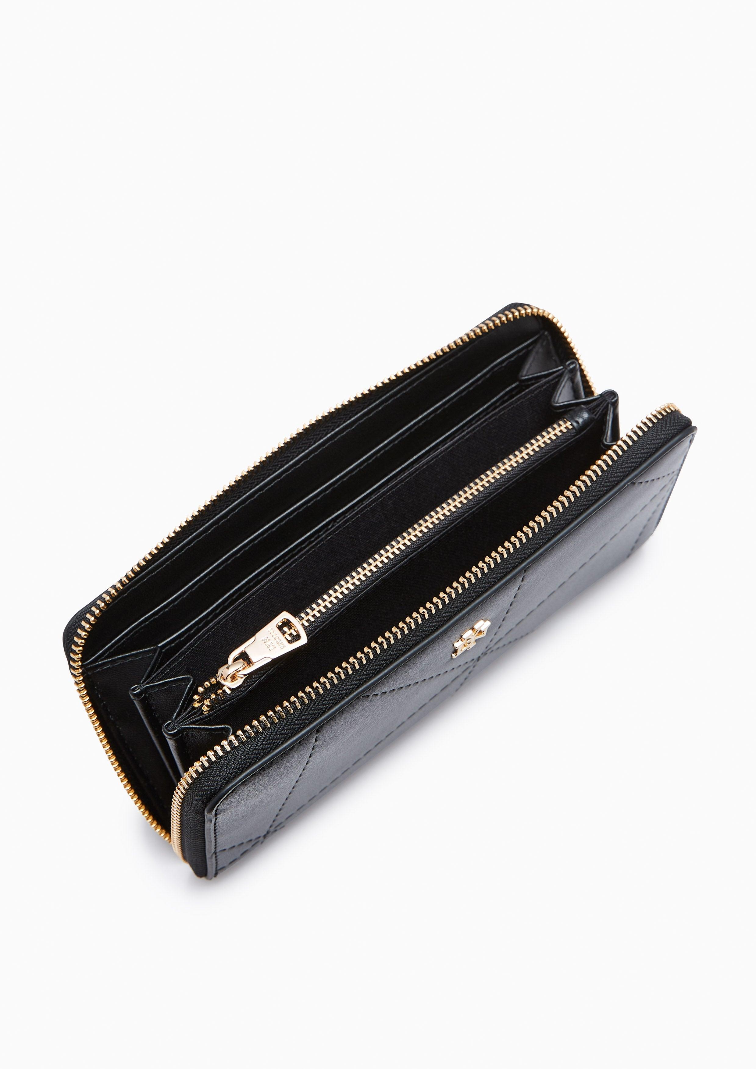 Prisma Long Zip Wallet Black