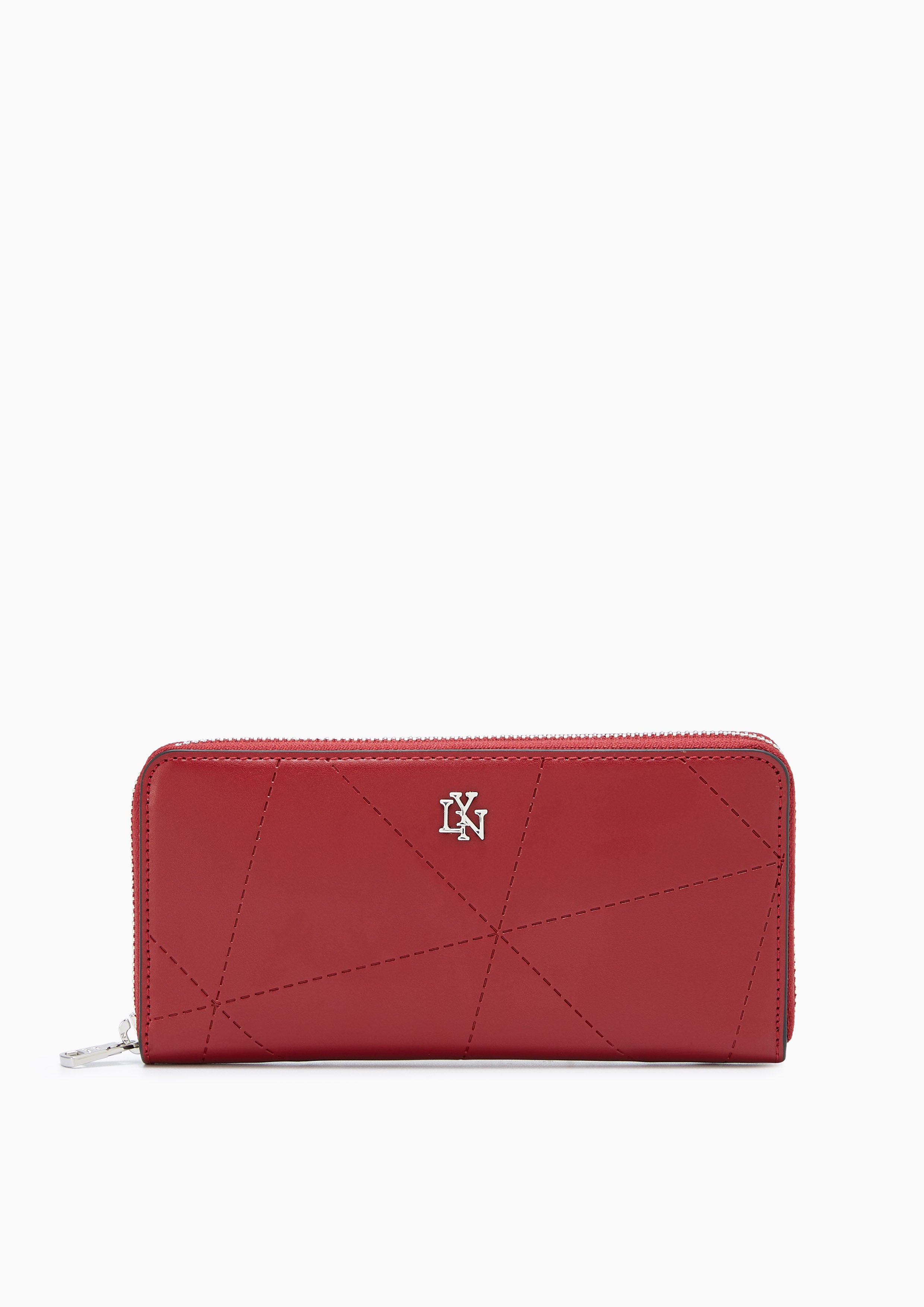 Prisma Long Zip Wallet Red