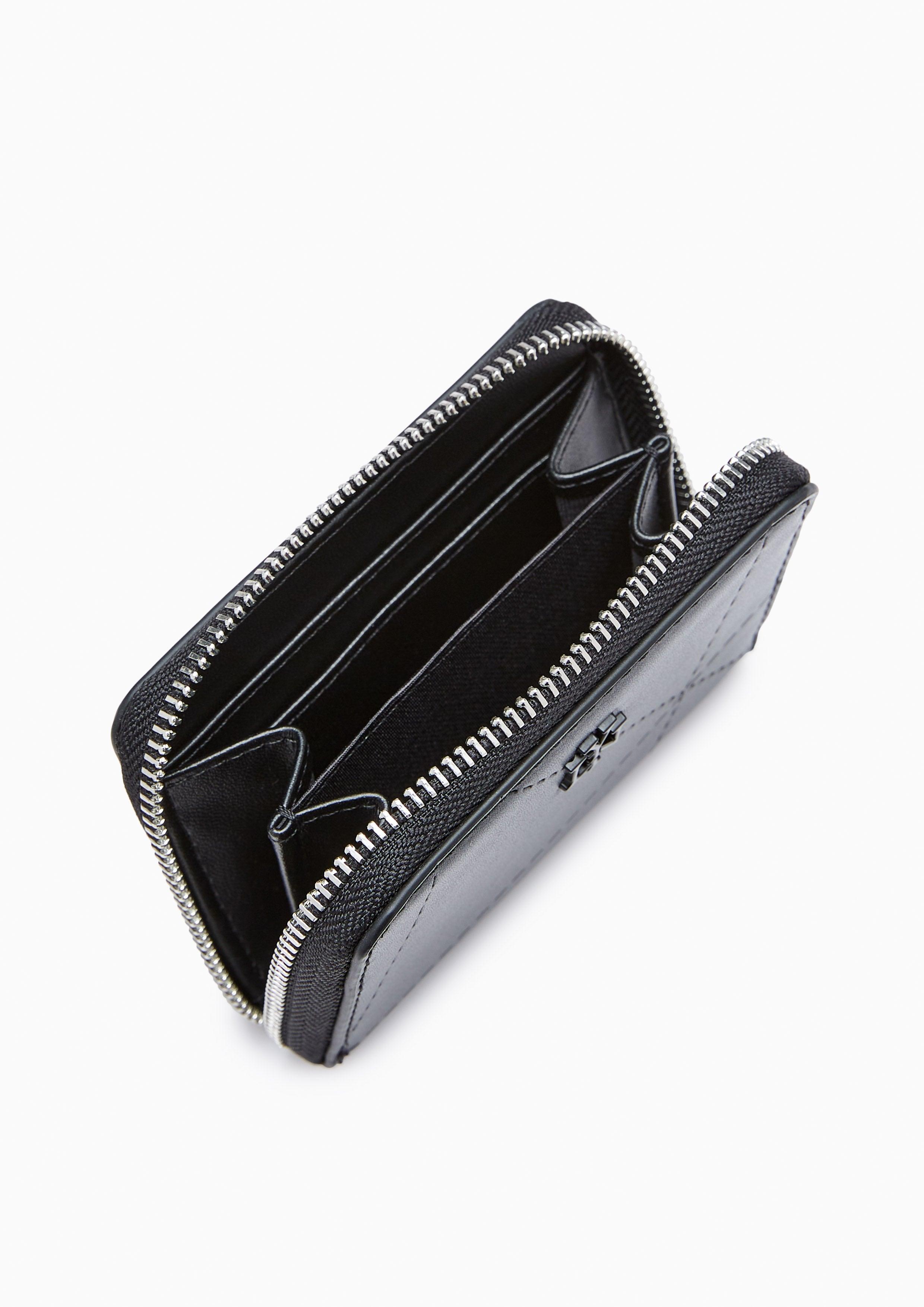 Prisma Short Zip Wallet Black