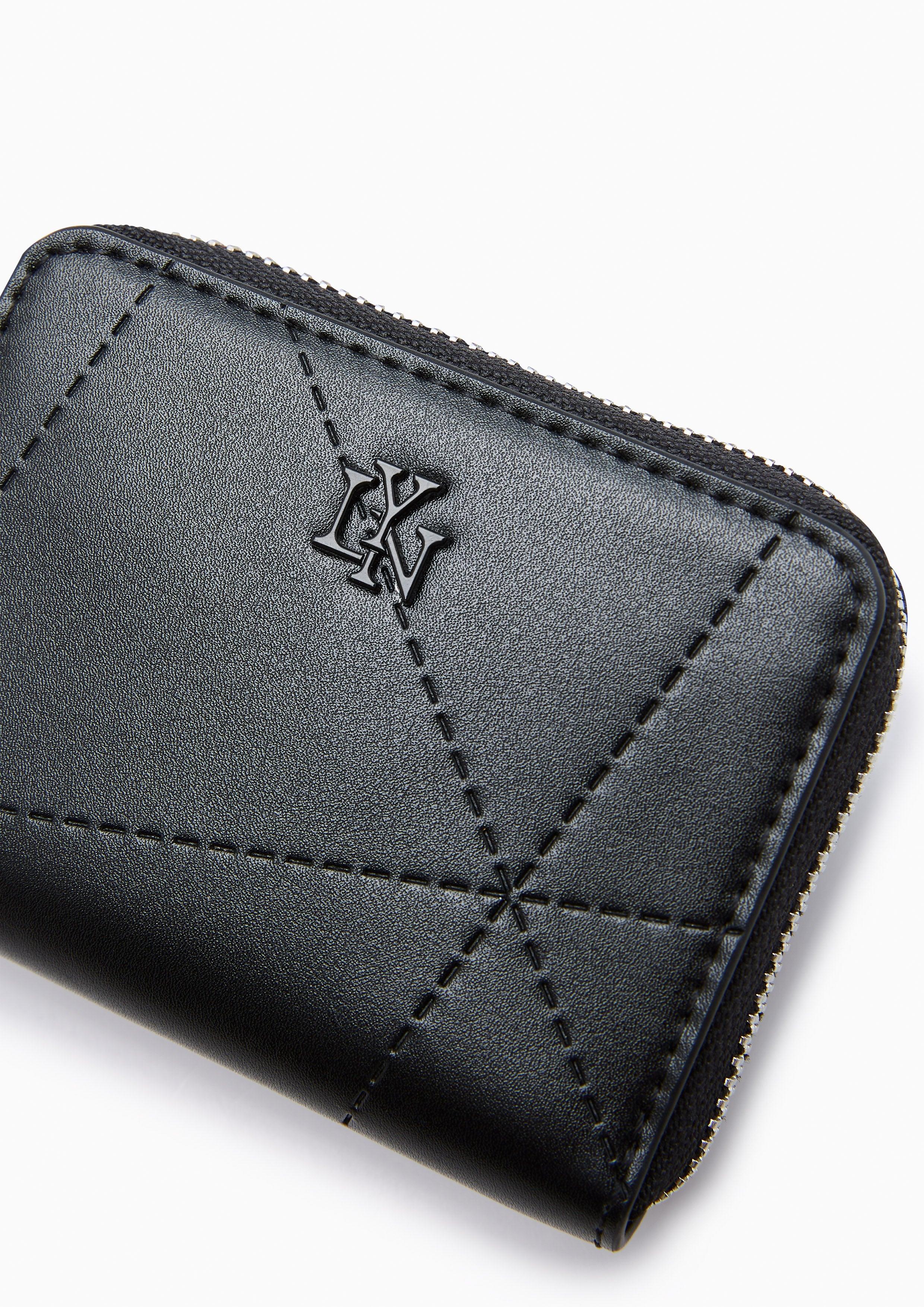 Prisma Short Zip Wallet Black