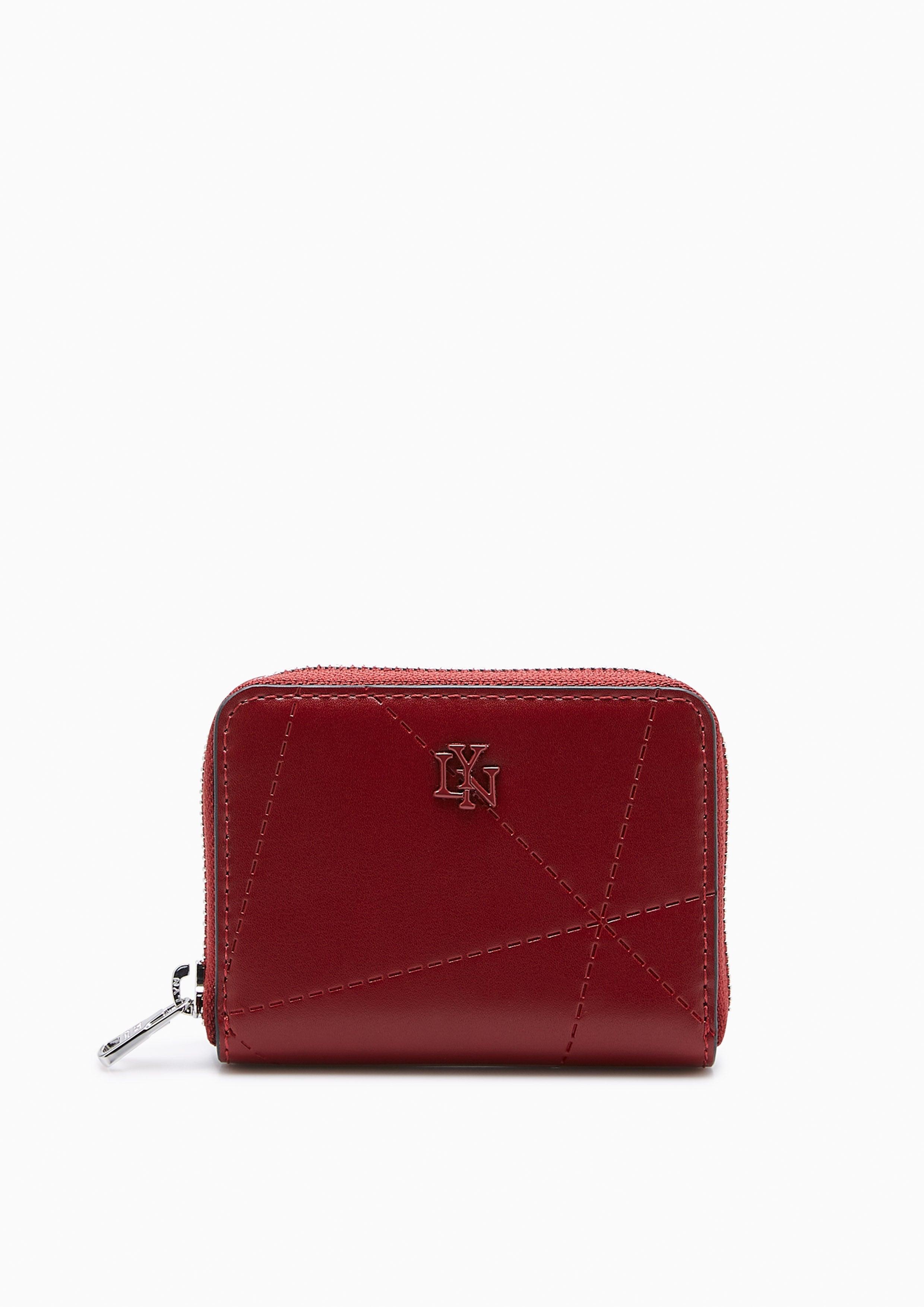 Prisma Short Zip Wallet Red