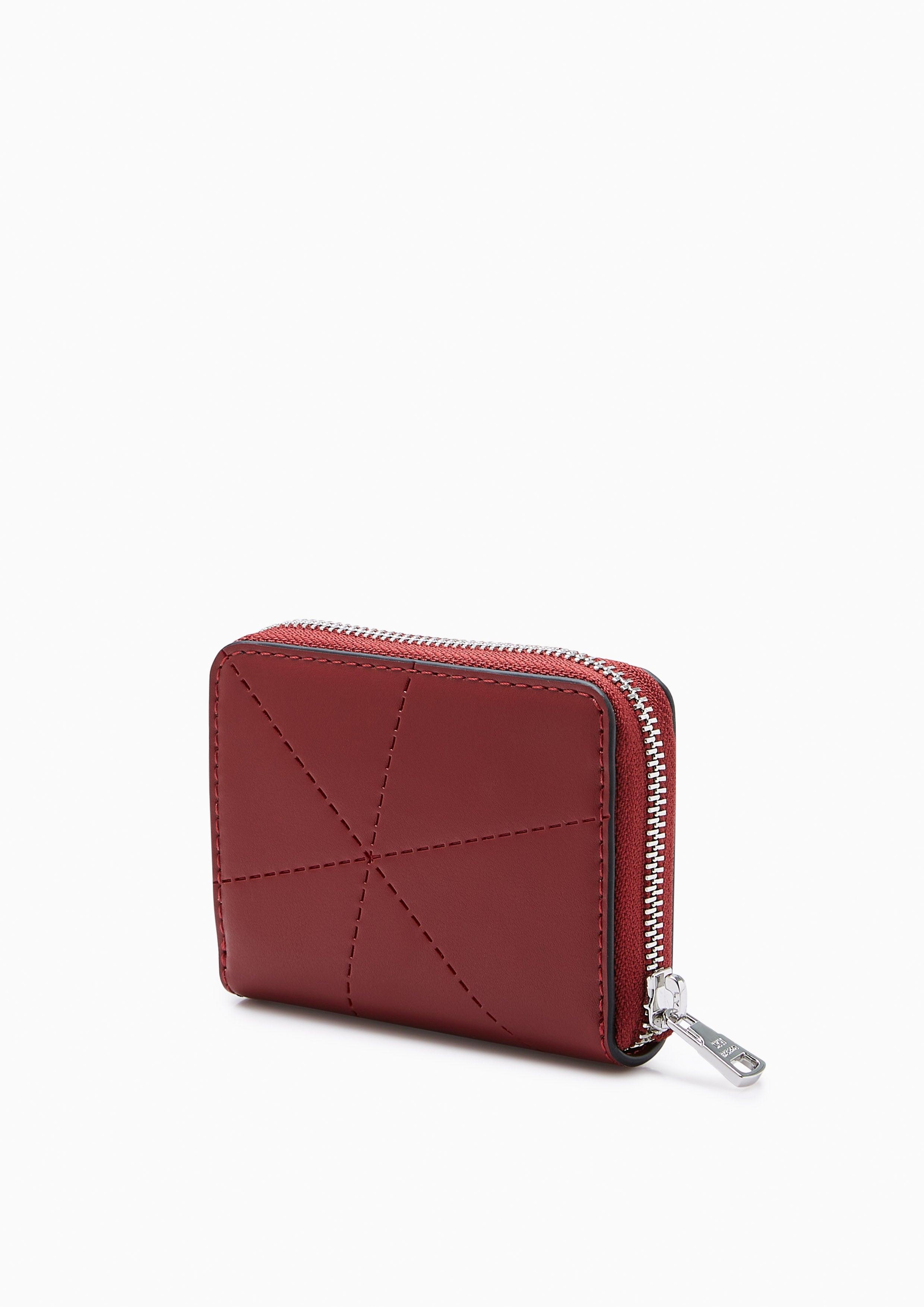 Prisma Short Zip Wallet Red