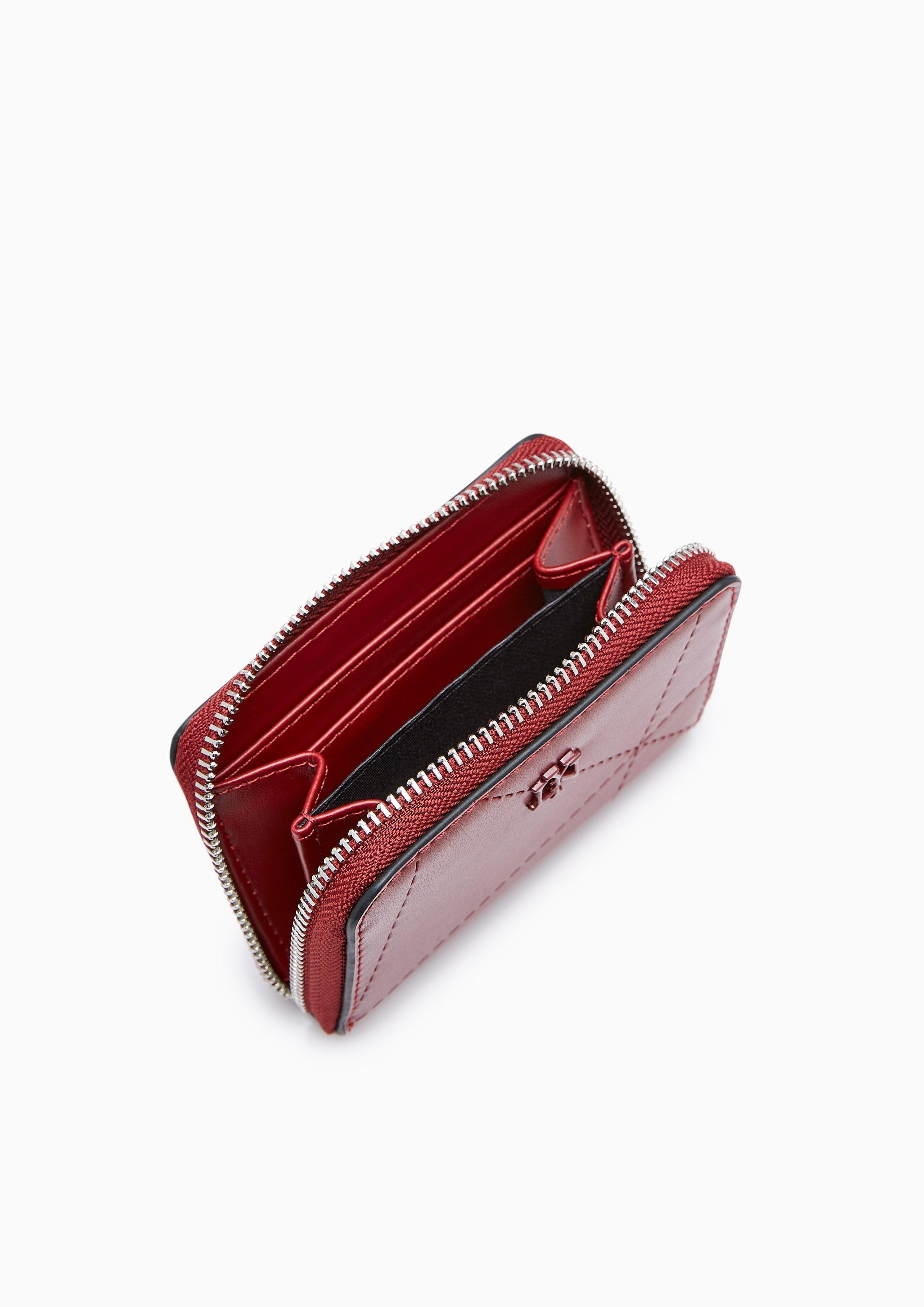 Prisma Short Zip Wallet Red