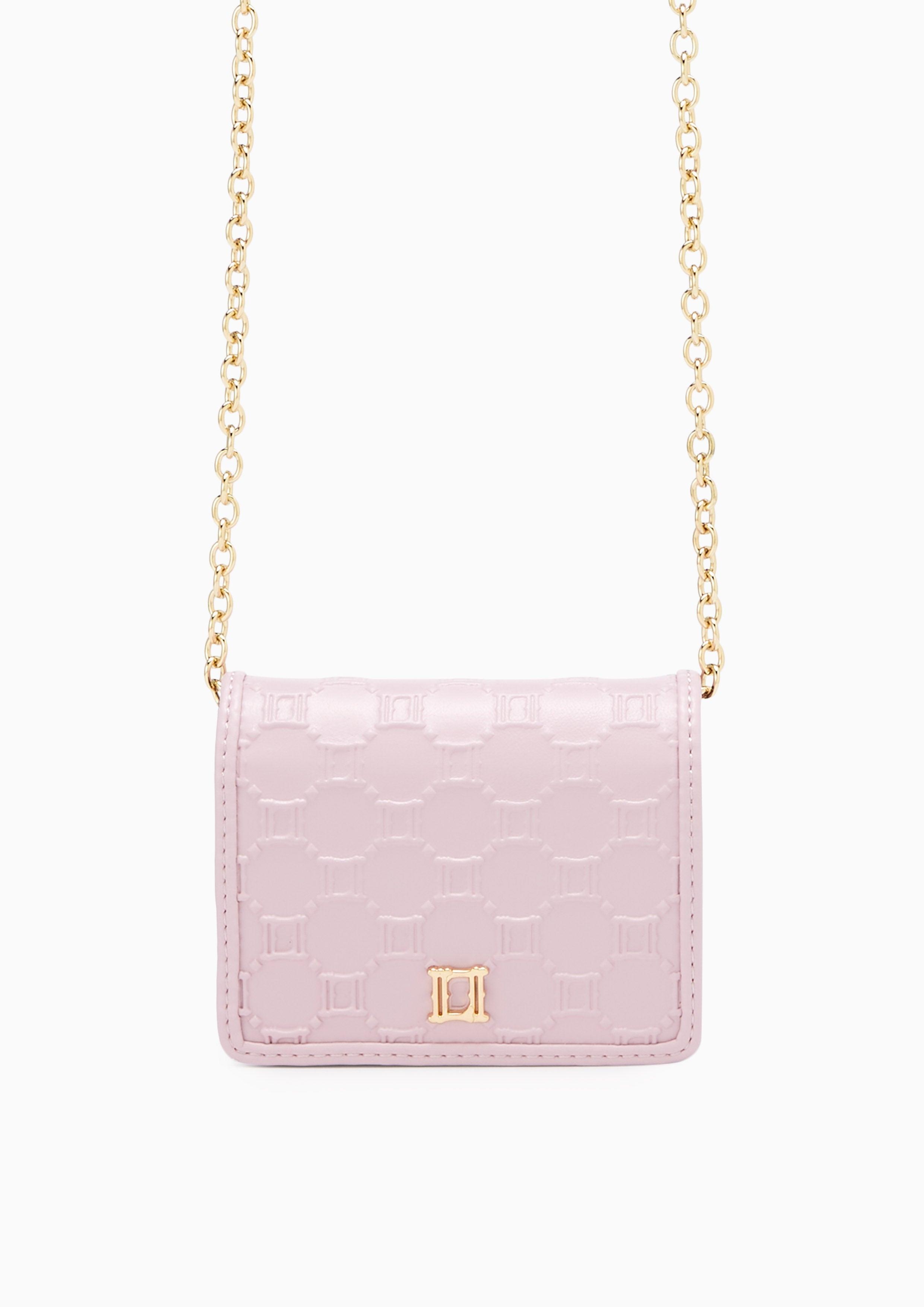 Letitita Short Wallet On Chain Light Pink