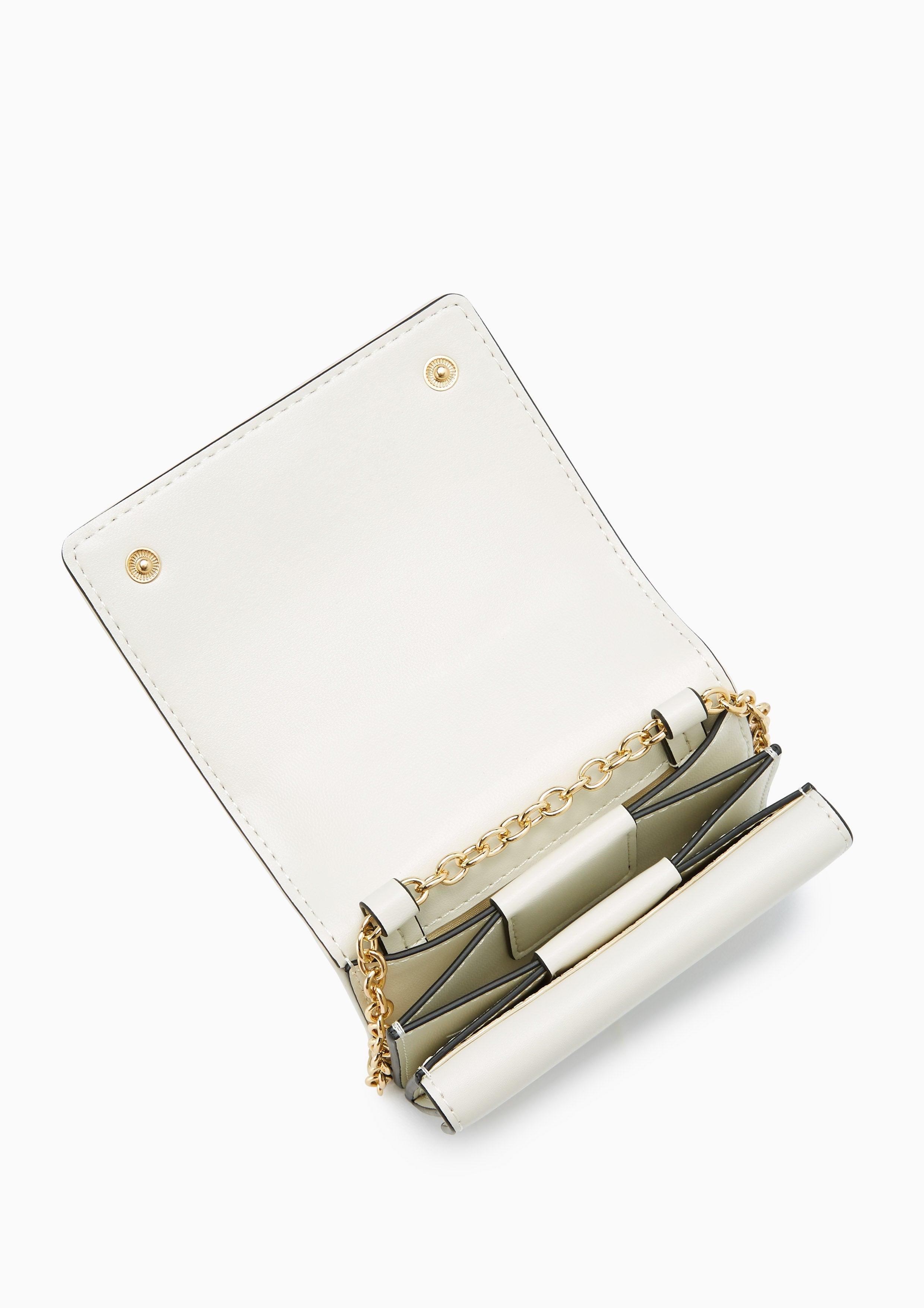 Letitita Short Wallet On Chain Off-White