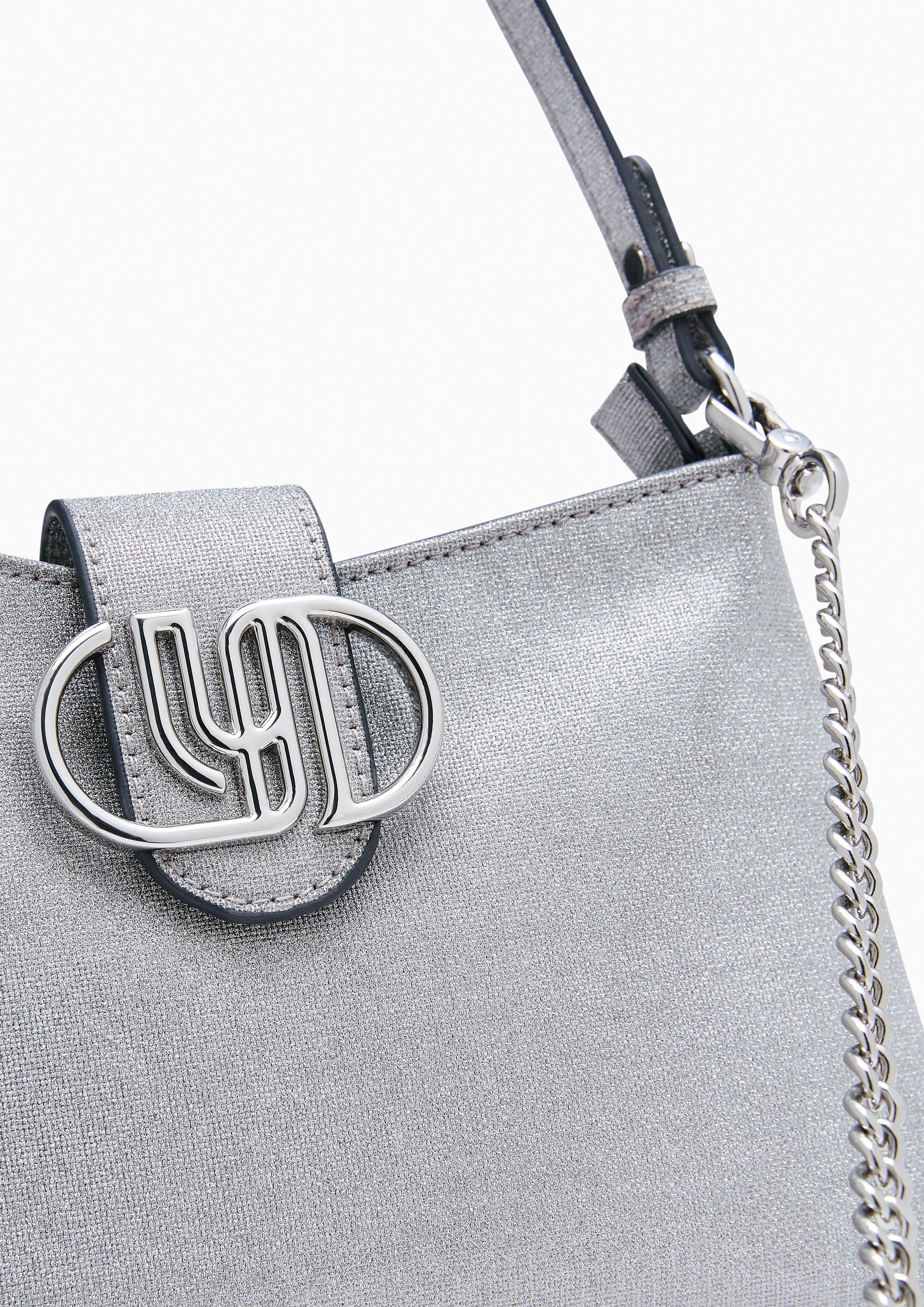 Juietta Glitz Inf Shoulder Bag M Dark Grey