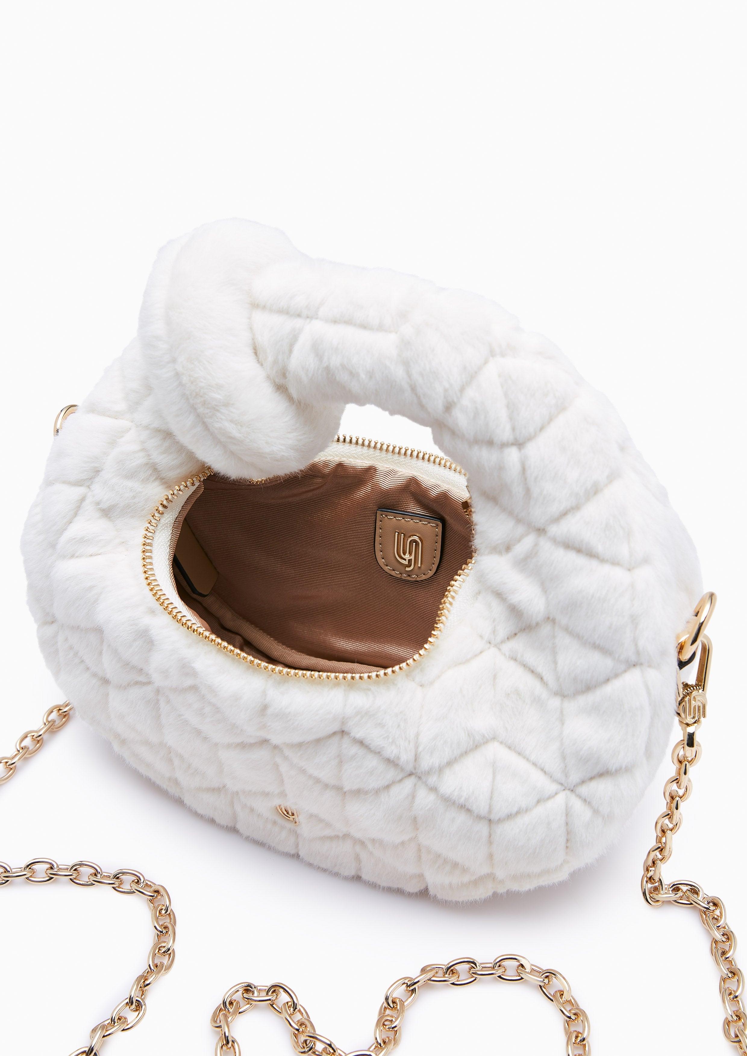 Abbey Fur Inf Crossbody Bag Beige - Lyn Thailand Official Website