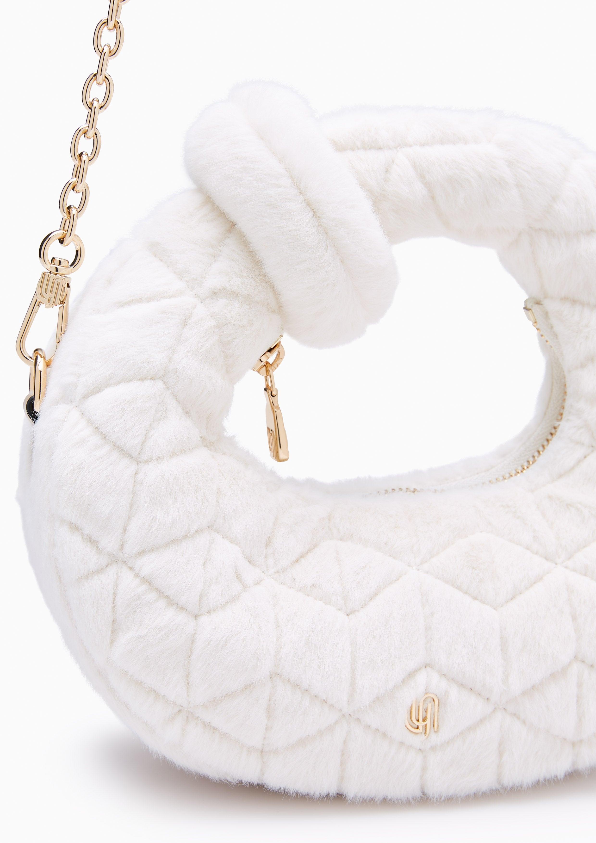 Abbey Fur Inf Crossbody Bag Beige - Lyn Thailand Official Website