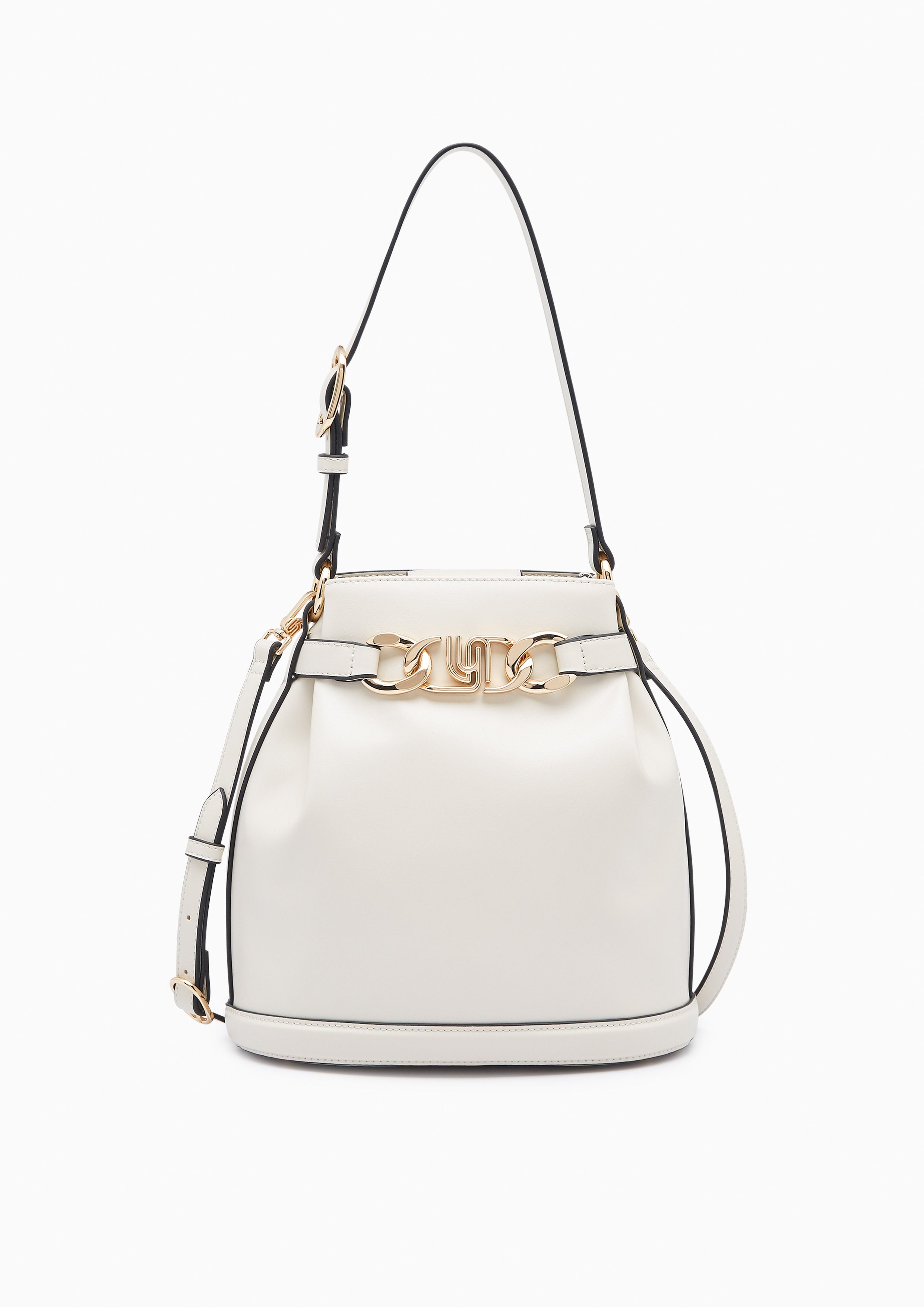 Metal Infinite M Bucket Bag Beige - Lyn TH