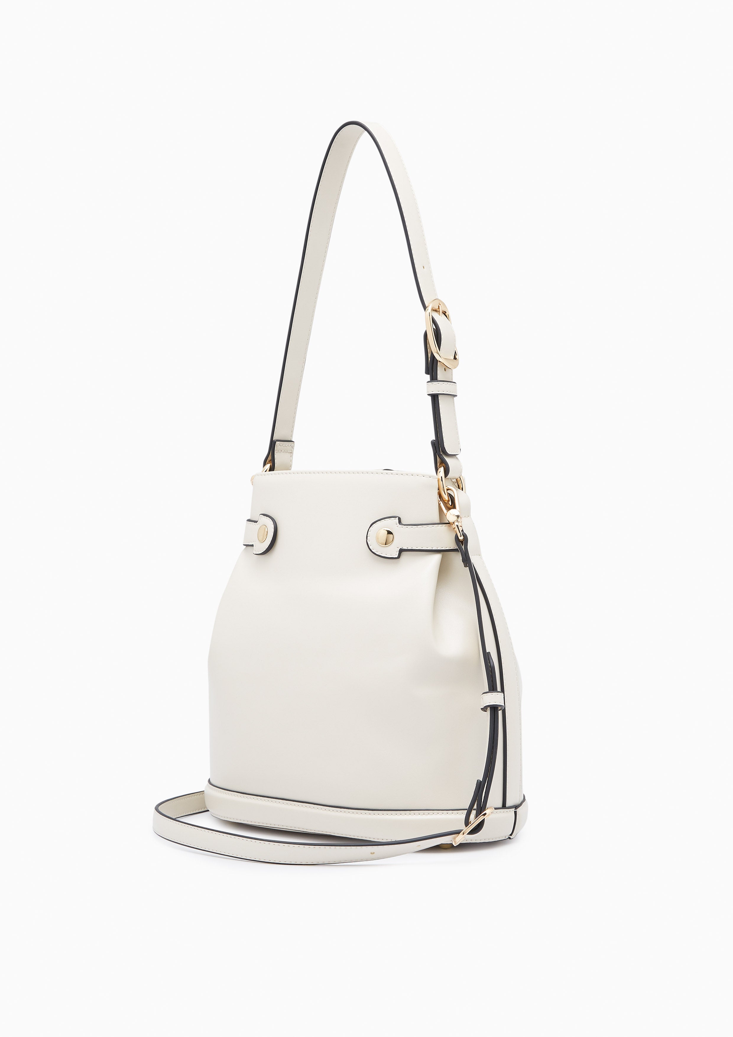 Metal Infinite M Bucket Bag Beige - Lyn TH