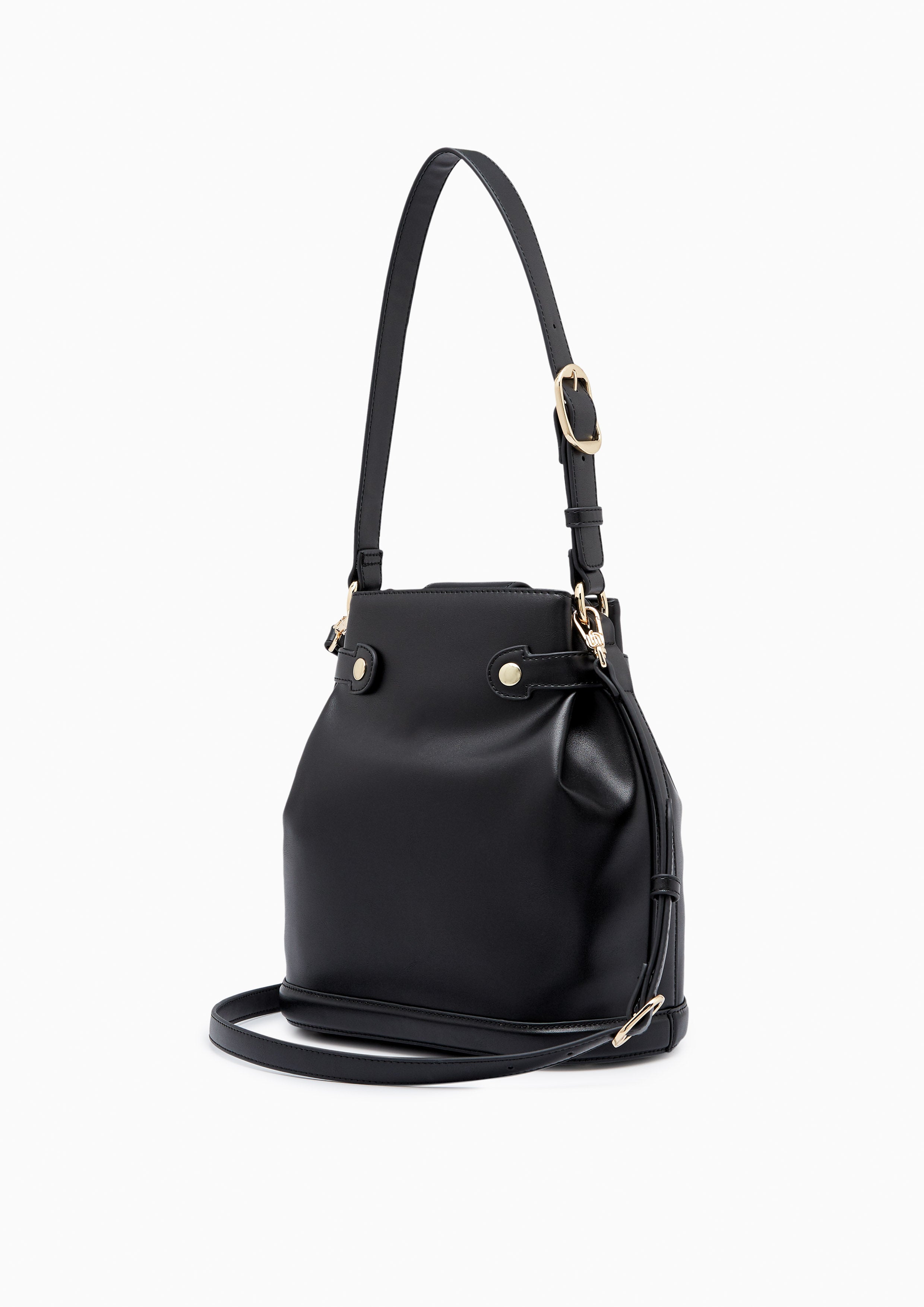 Metal Infinite M Bucket Bag Black - Lyn TH