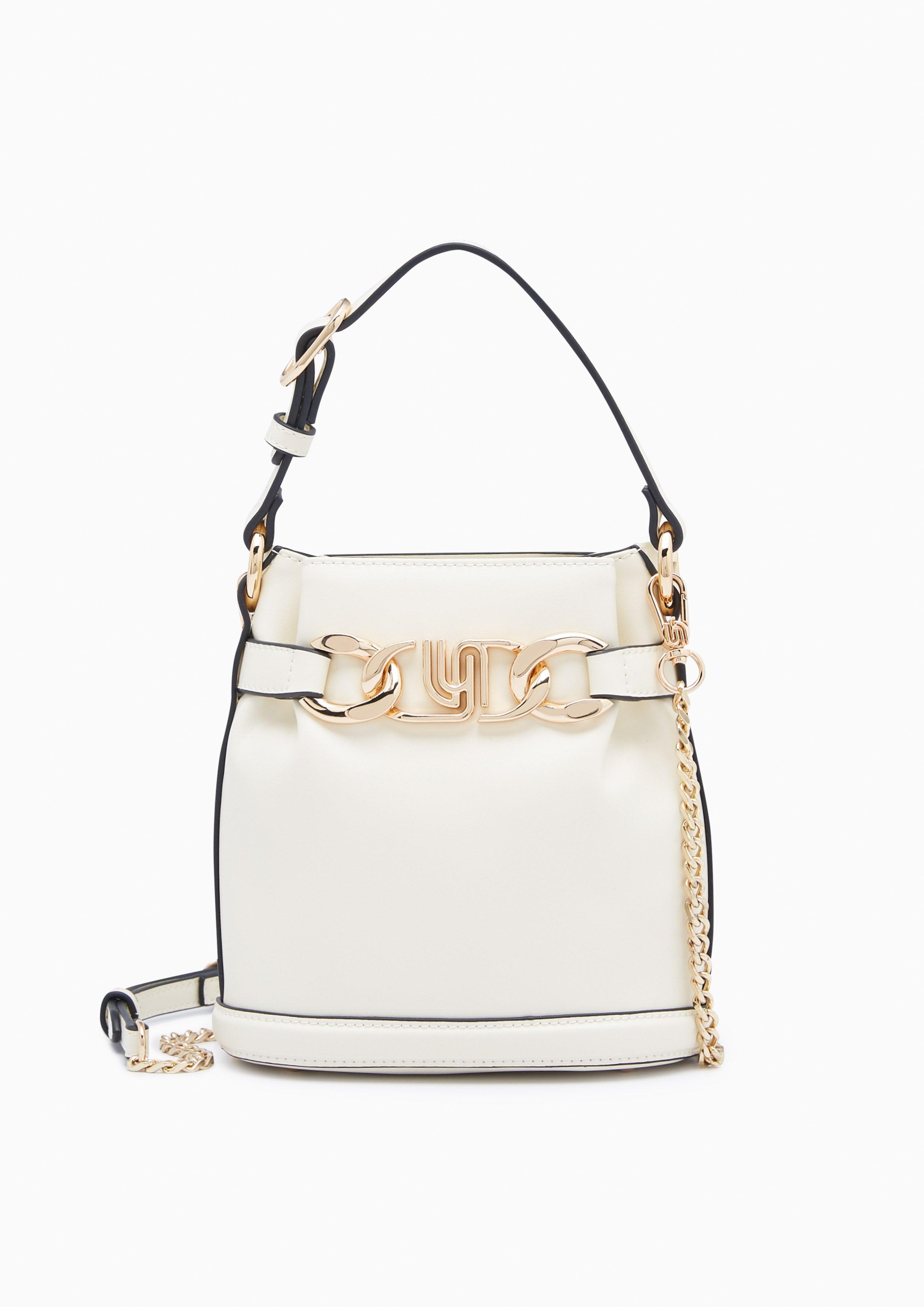 Metal Infinite S Bucket Bag Ivory - Lyn TH