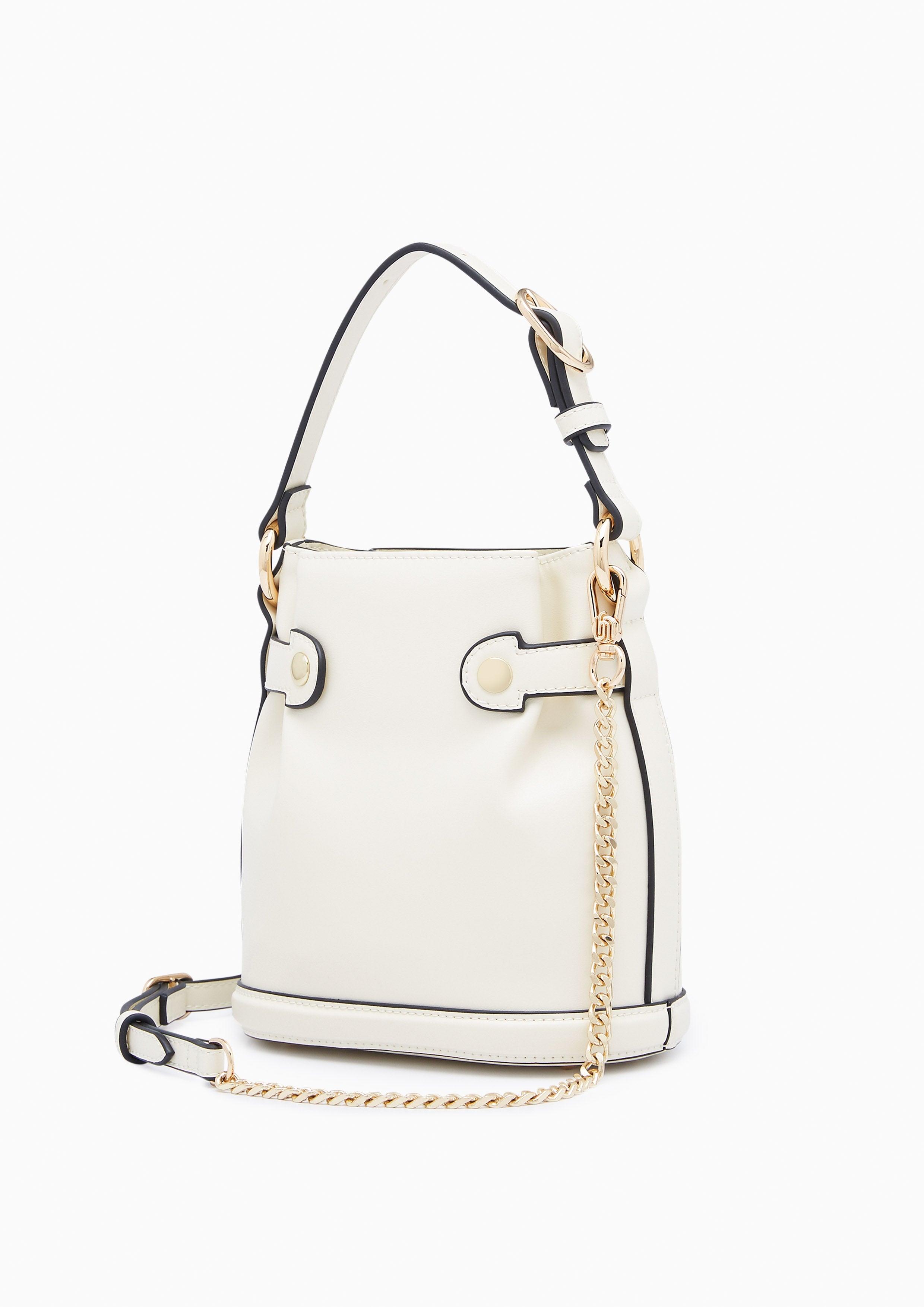 Metal Infinite S Bucket Bag Ivory - Lyn TH