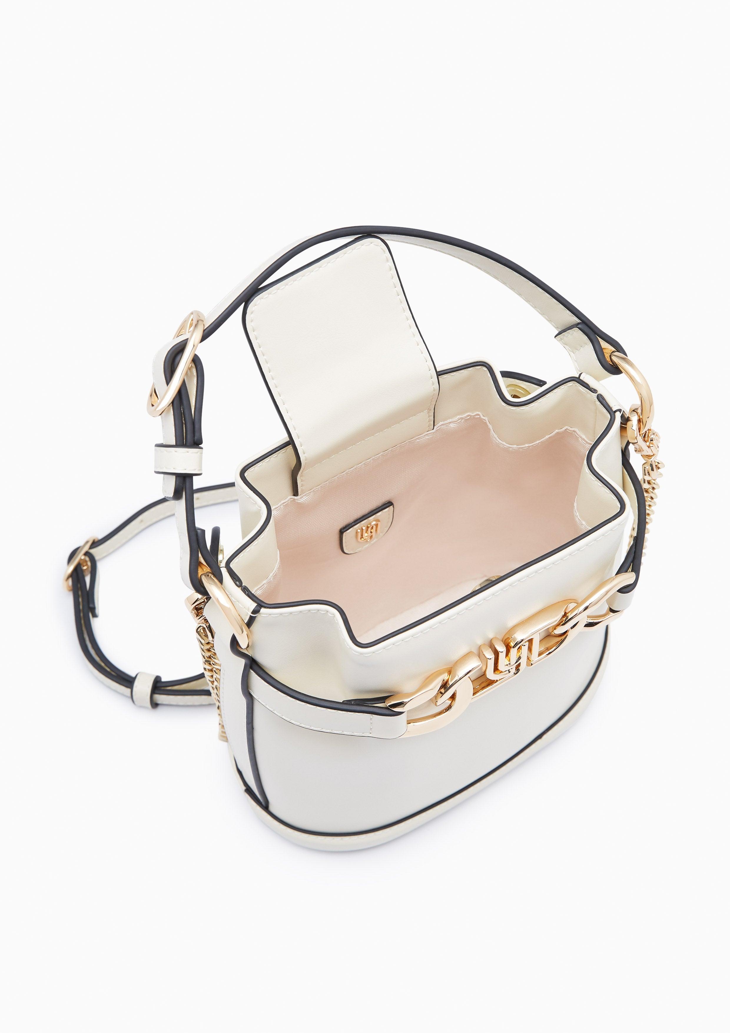 Metal Infinite S Bucket Bag Ivory - Lyn TH