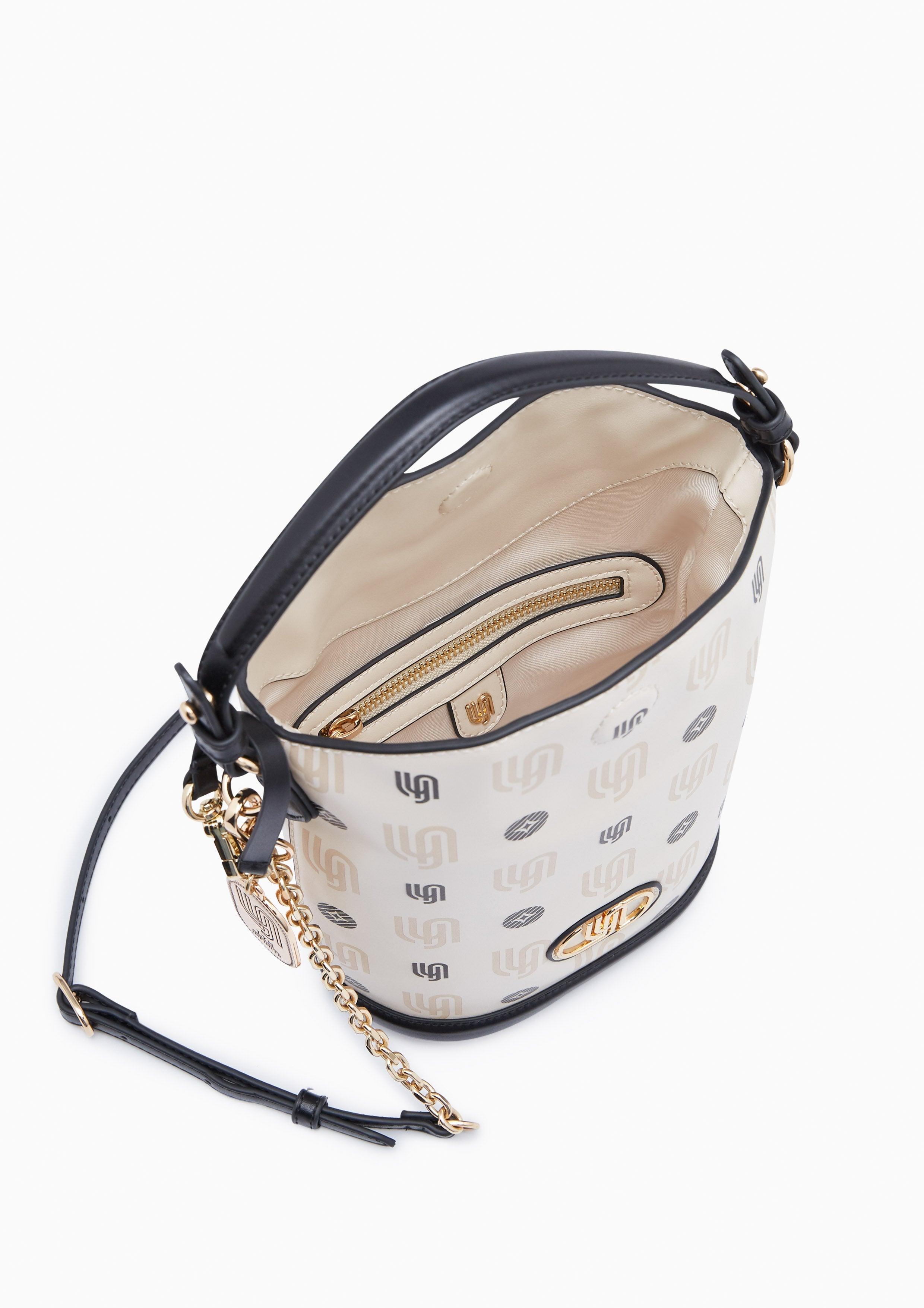 Mintage Print Inf S Bucket Bag Ivory - Lyn TH