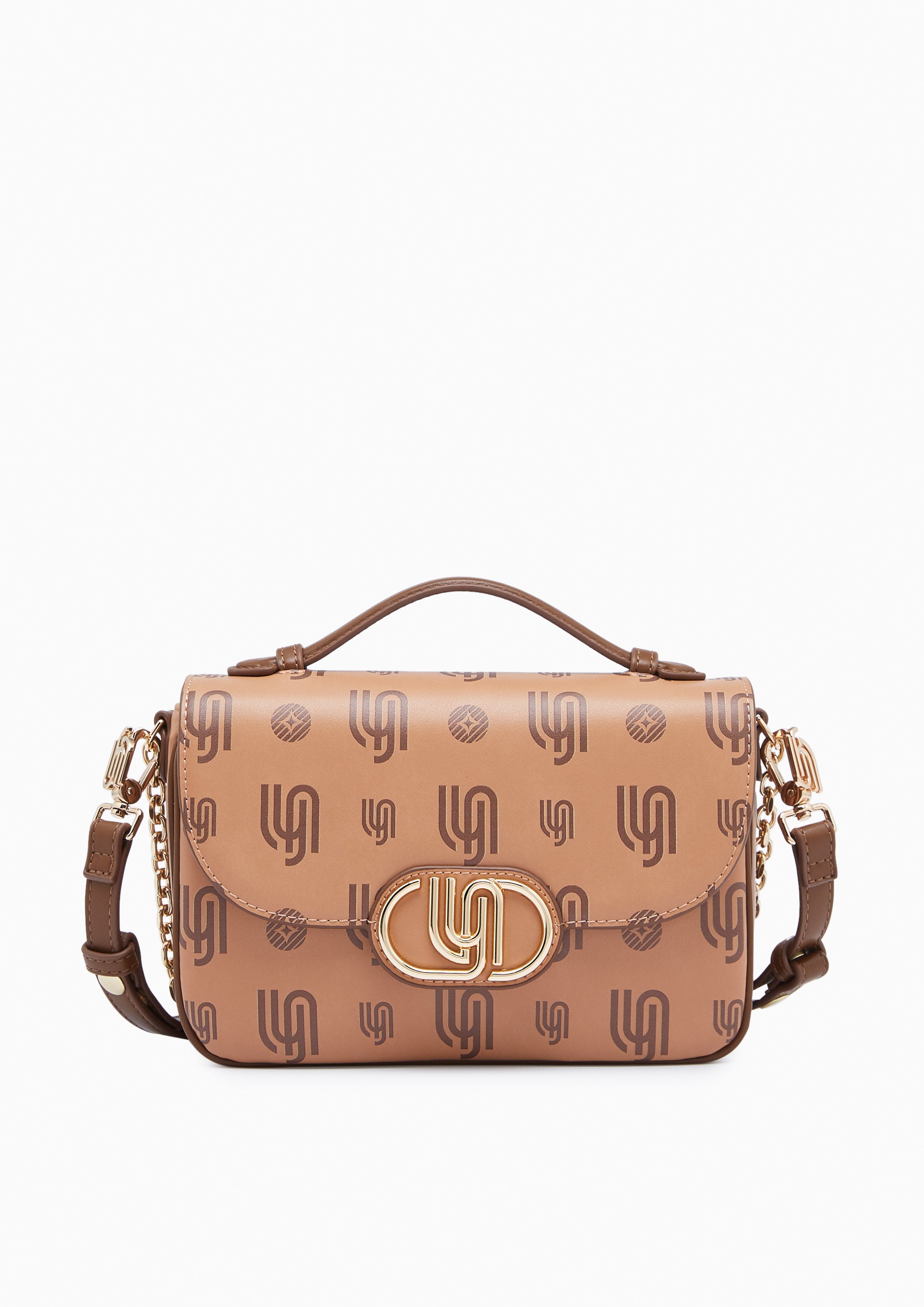 Mintage Print Inf S Crossbody Bag Light Brown - Lyn TH