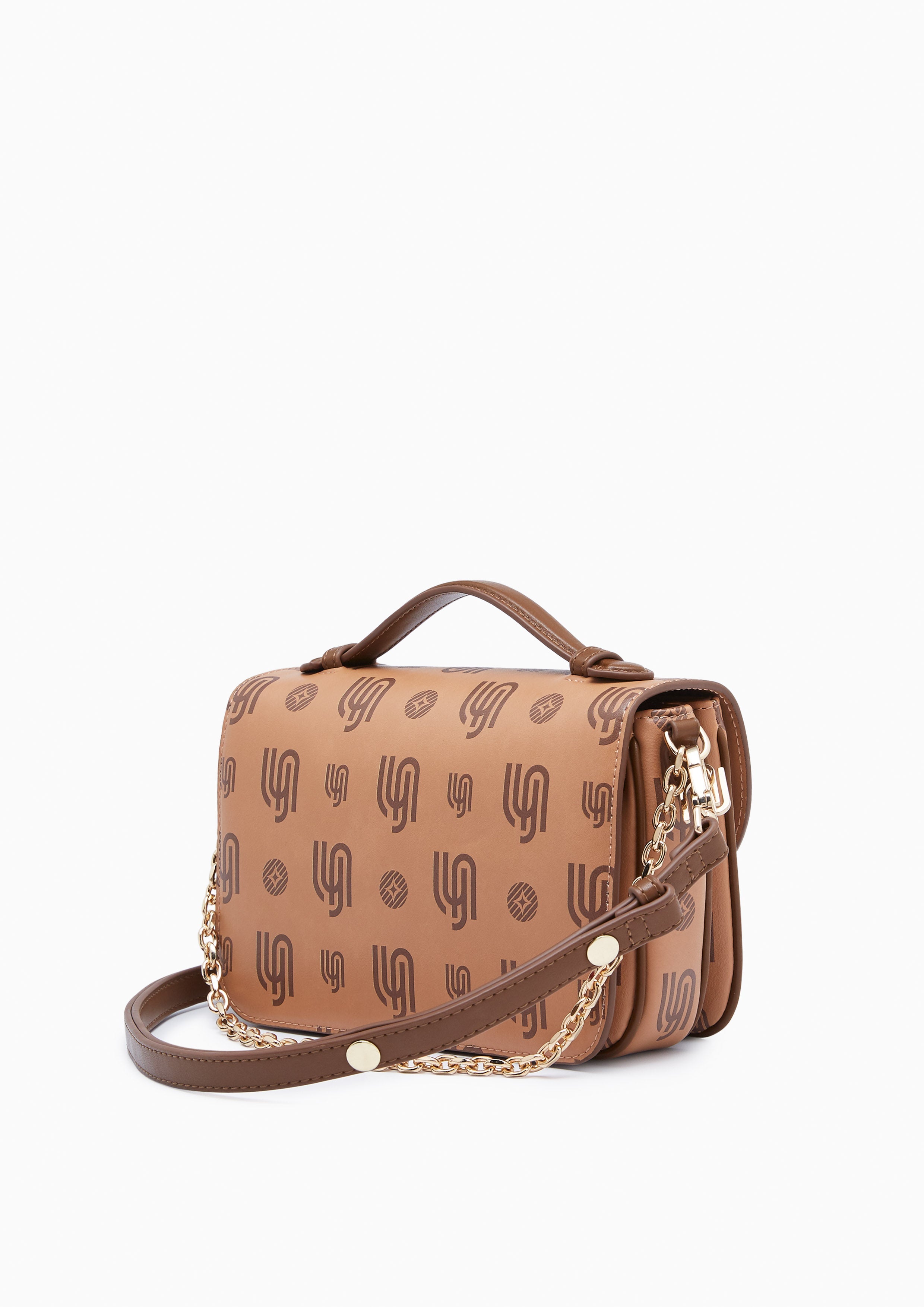 Mintage Print Inf S Crossbody Bag Light Brown - Lyn TH