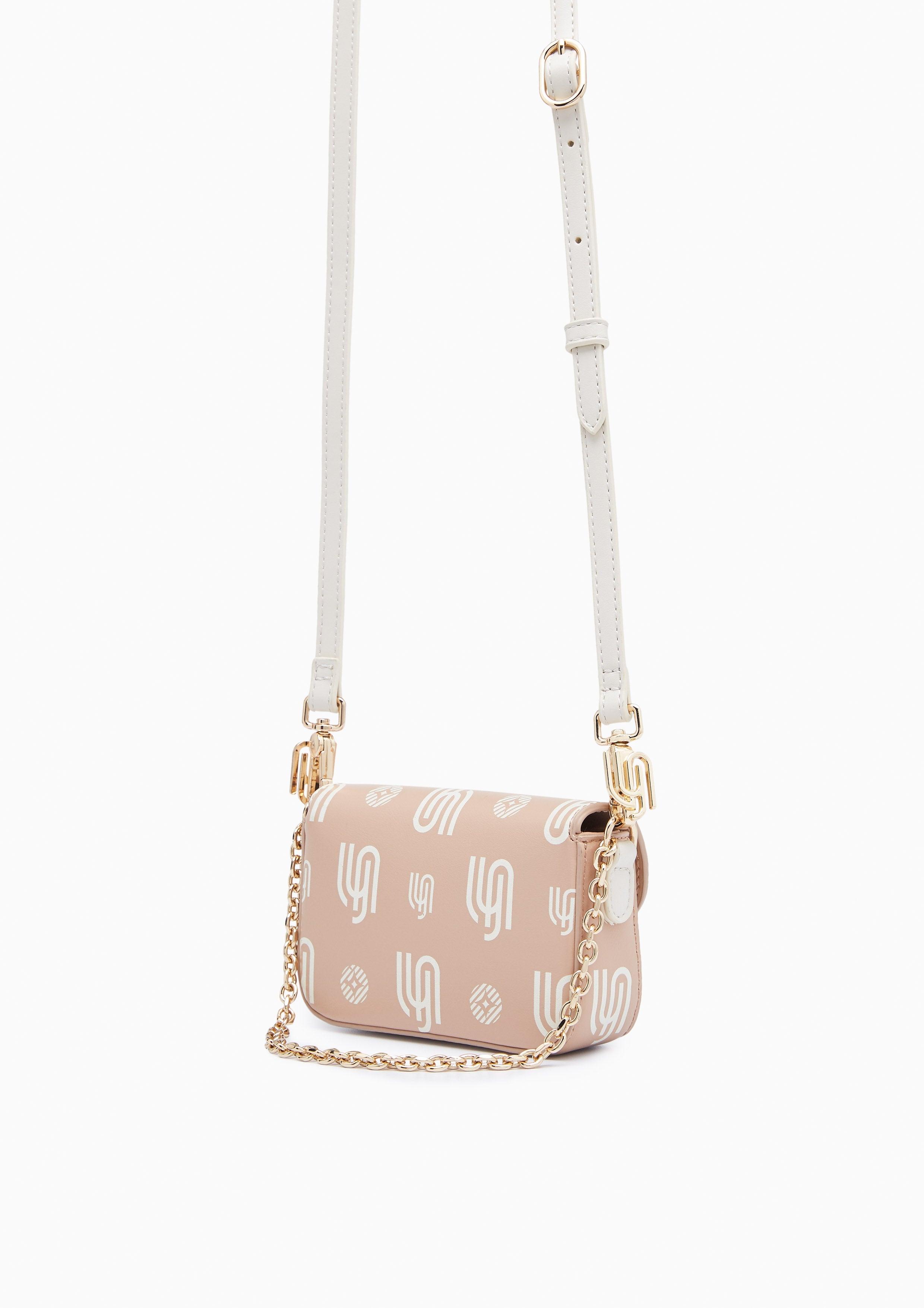 Mintage Print Inf XS Crossbody Bag Beige - Lyn TH