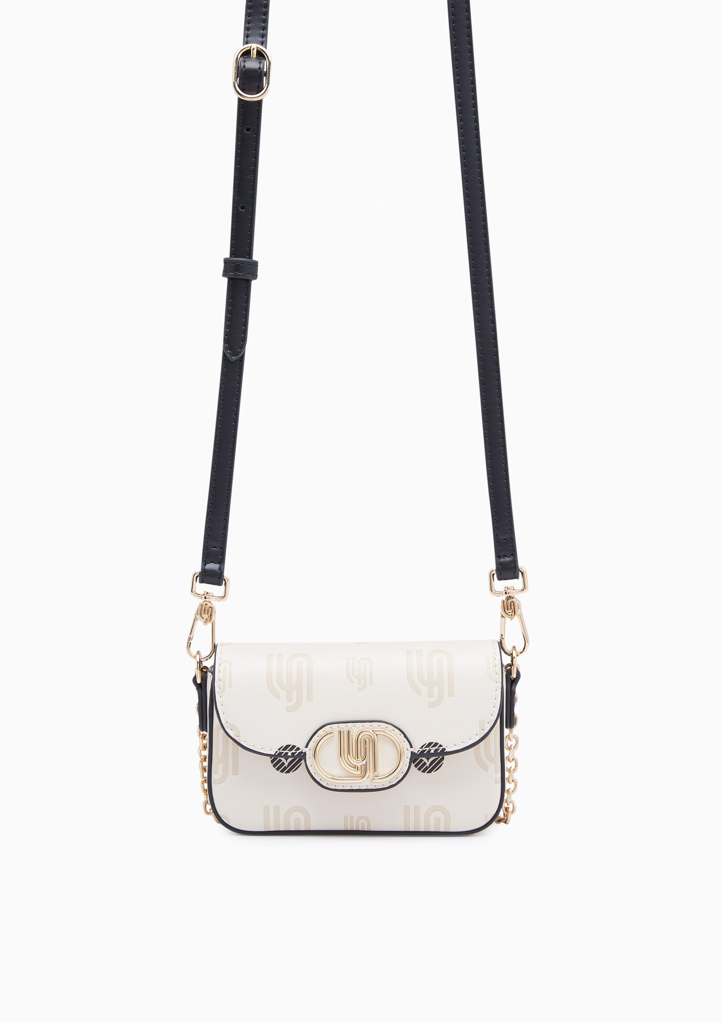 Mintage Print Inf XS Crossbody Bag White - Lyn TH