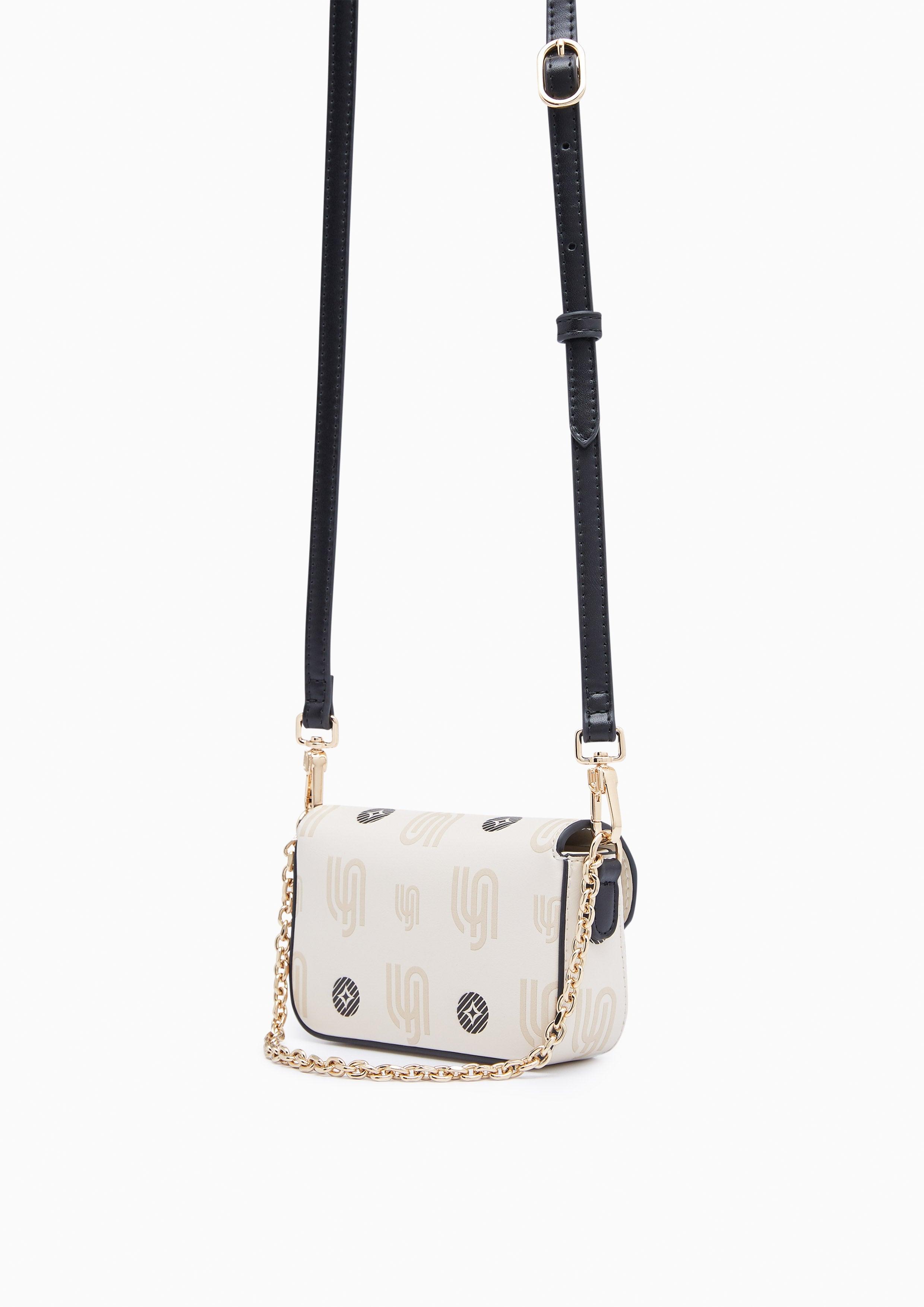 Mintage Print Inf XS Crossbody Bag White - Lyn TH