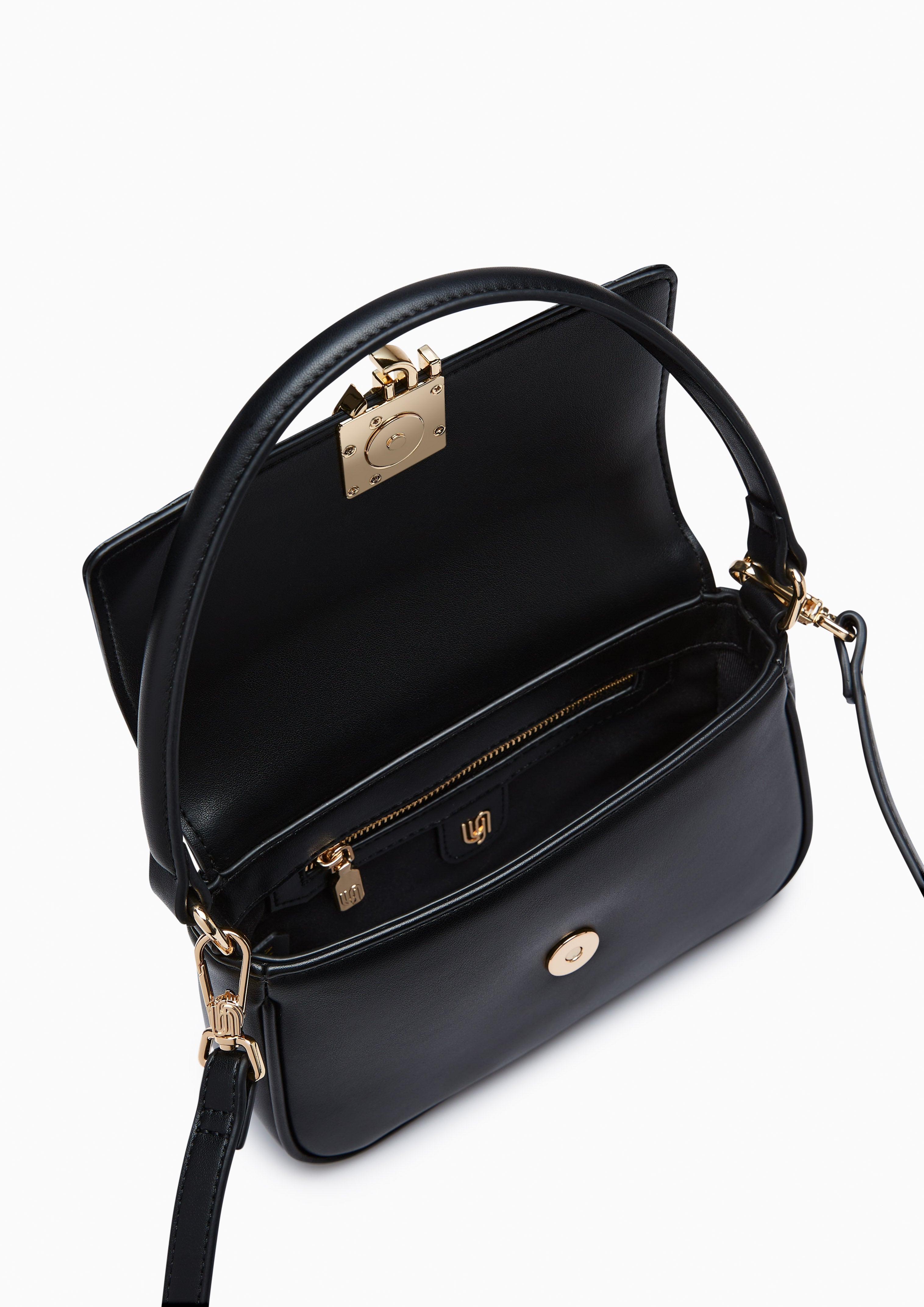 Leah Infinite Mini Shoulder Bag Black