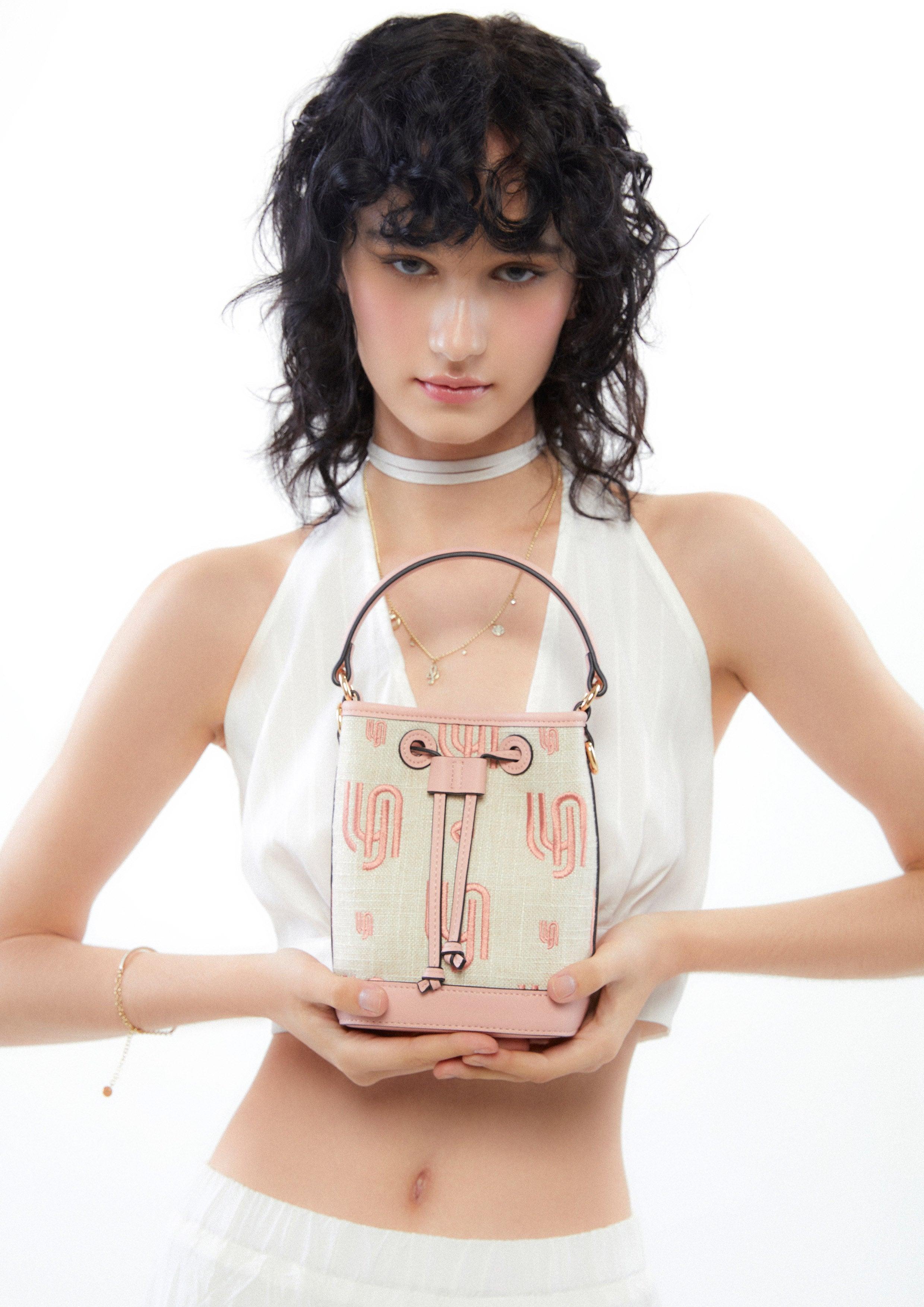 Leah Infinite Mini Bucket Bag Pink - Lyn TH