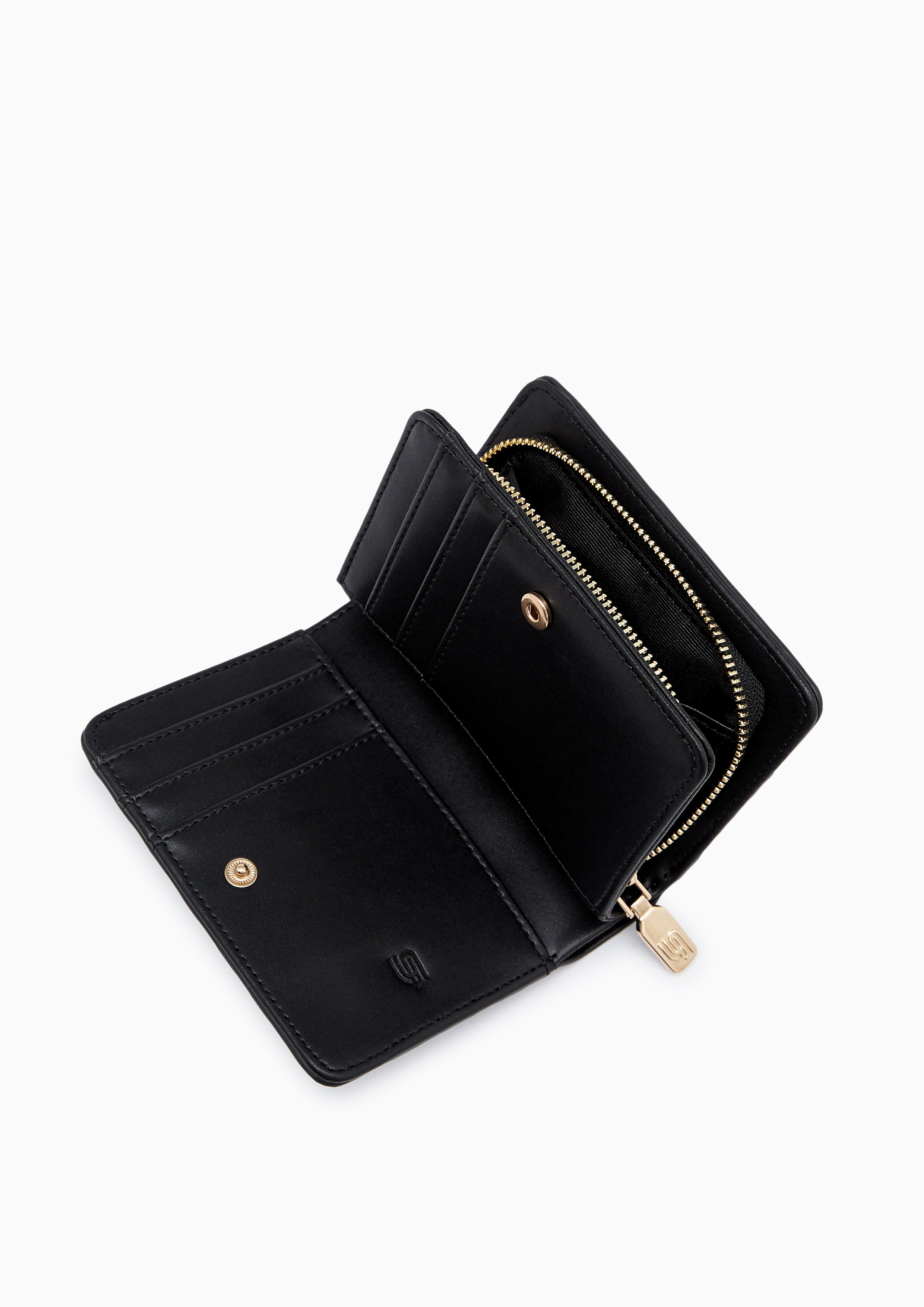 Mintage Inf Short Short Wallet Black - Lyn TH