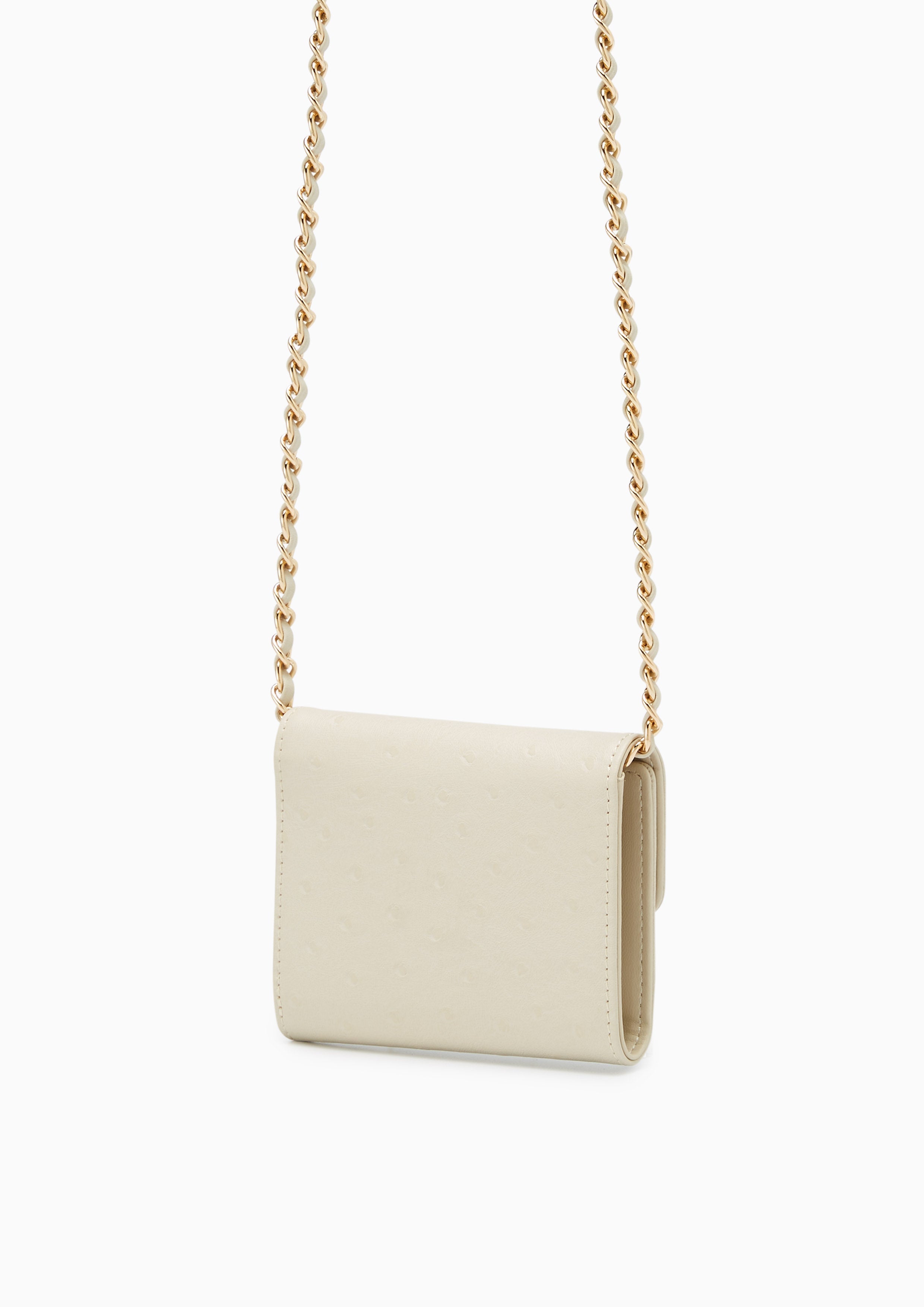 Kaela Infinite Short Wallet On Chain Beige