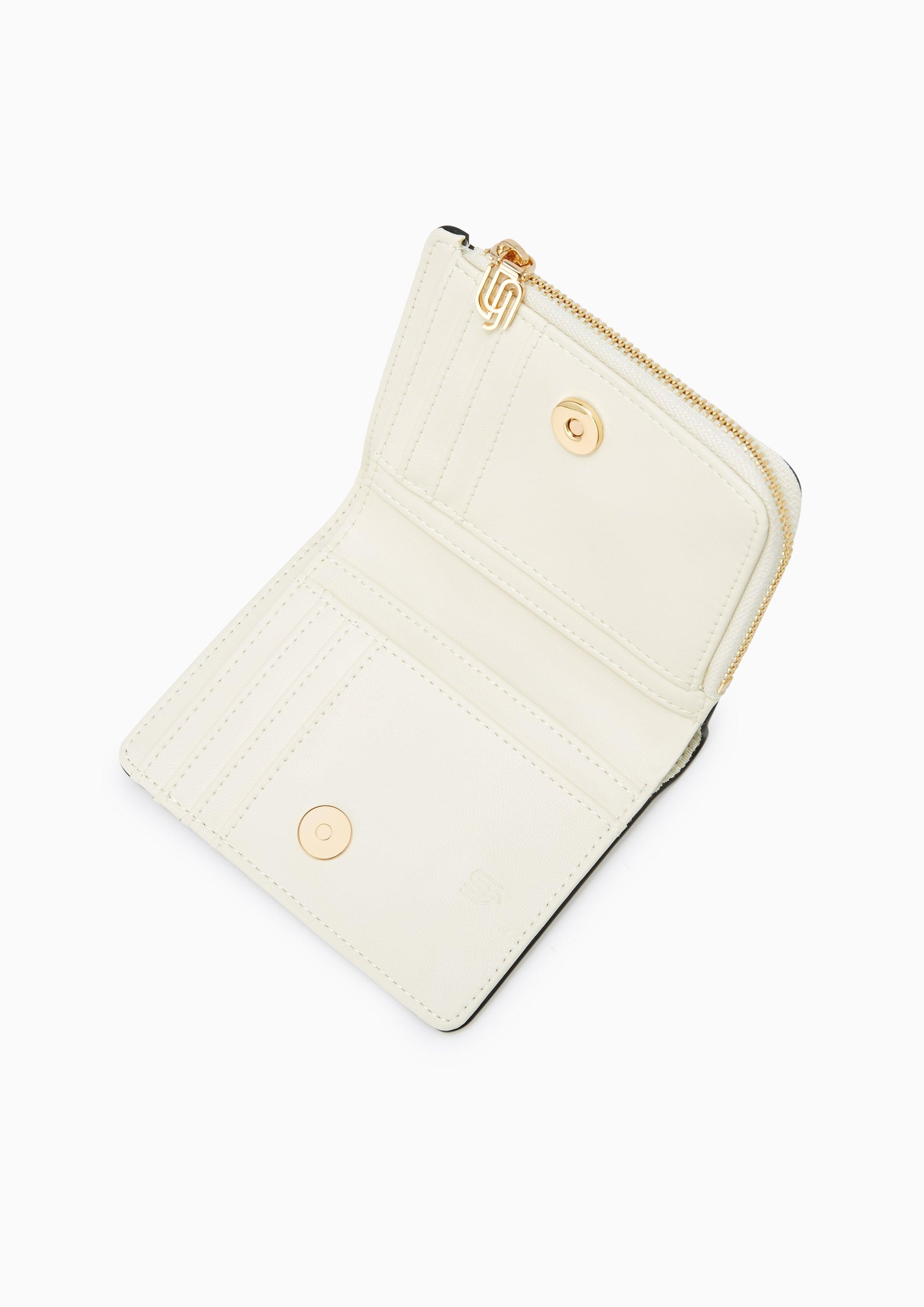 Kaela Infinite Zip Short Wallet Ivory