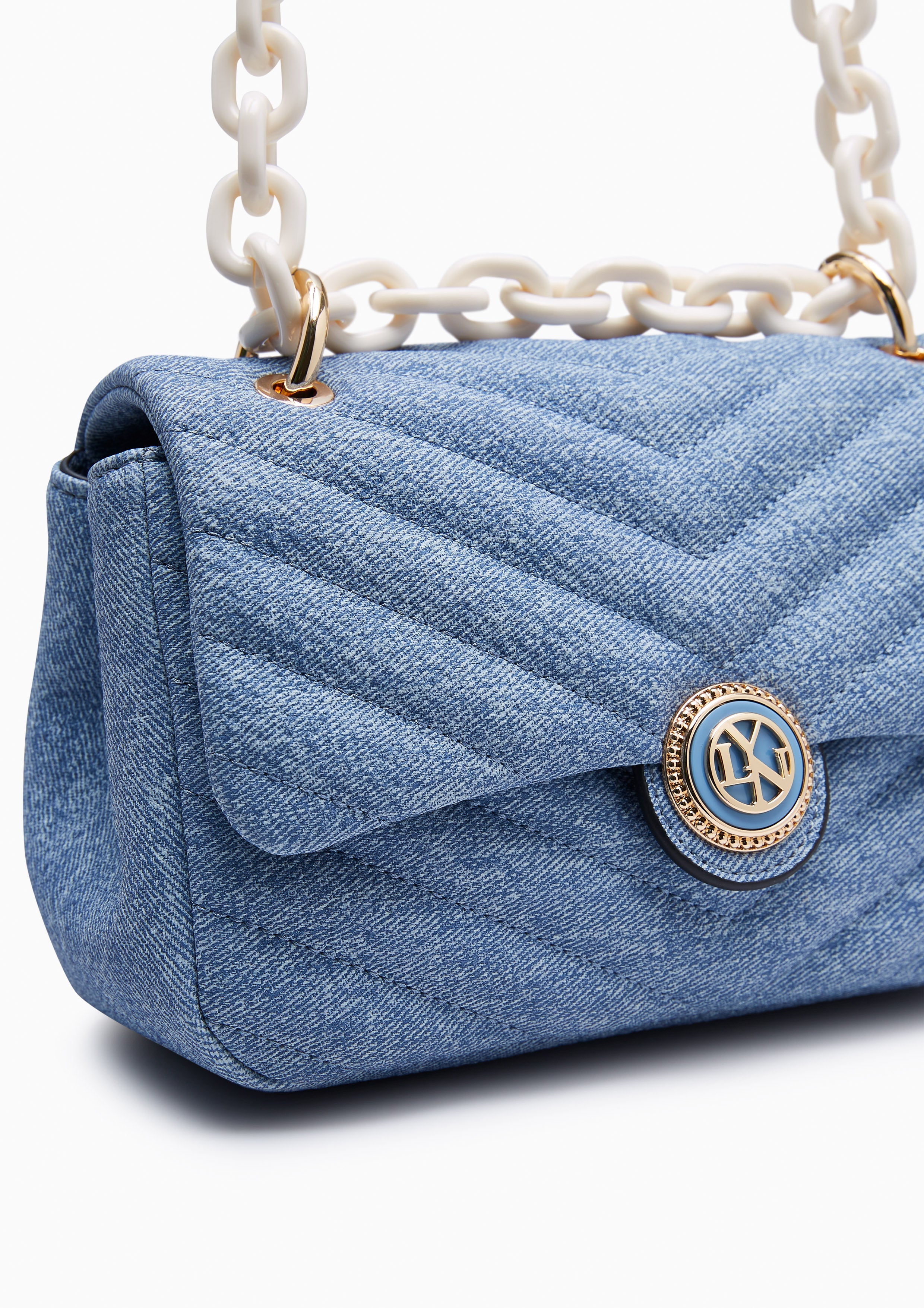 Isabel Neo Denim Crossbody Bag Blue