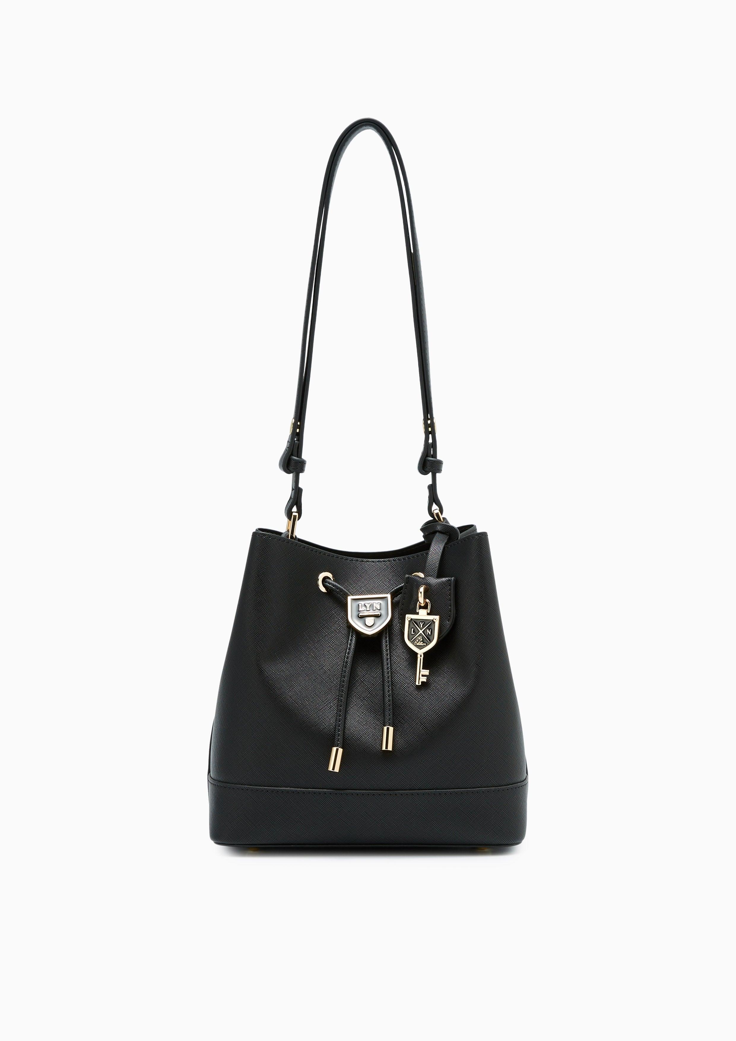 Carina Re-Edition M Bucket Bag Black - Lyn TH