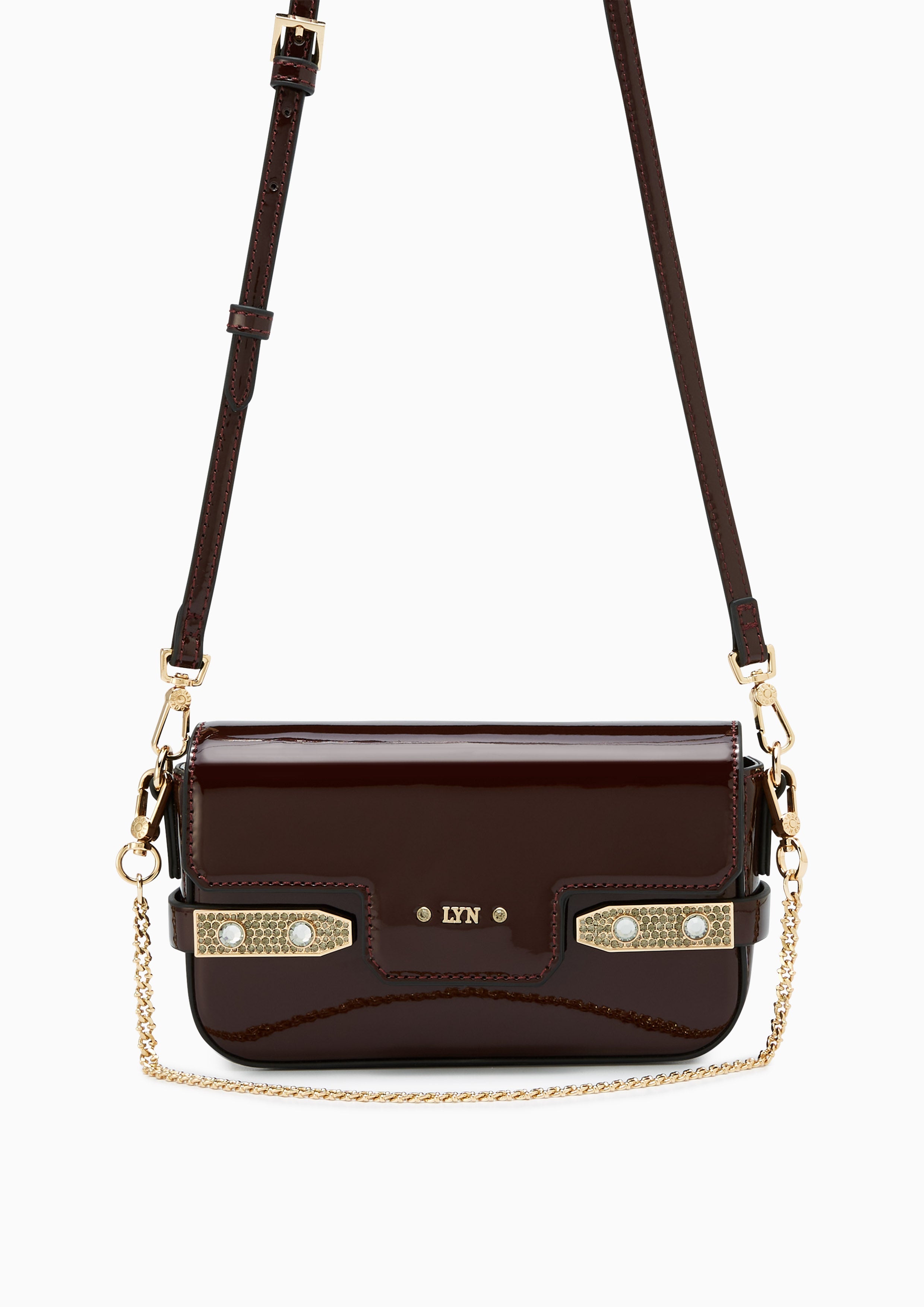 Fineness Karat Mini Crossbody Bag Dark Red - Lyn TH