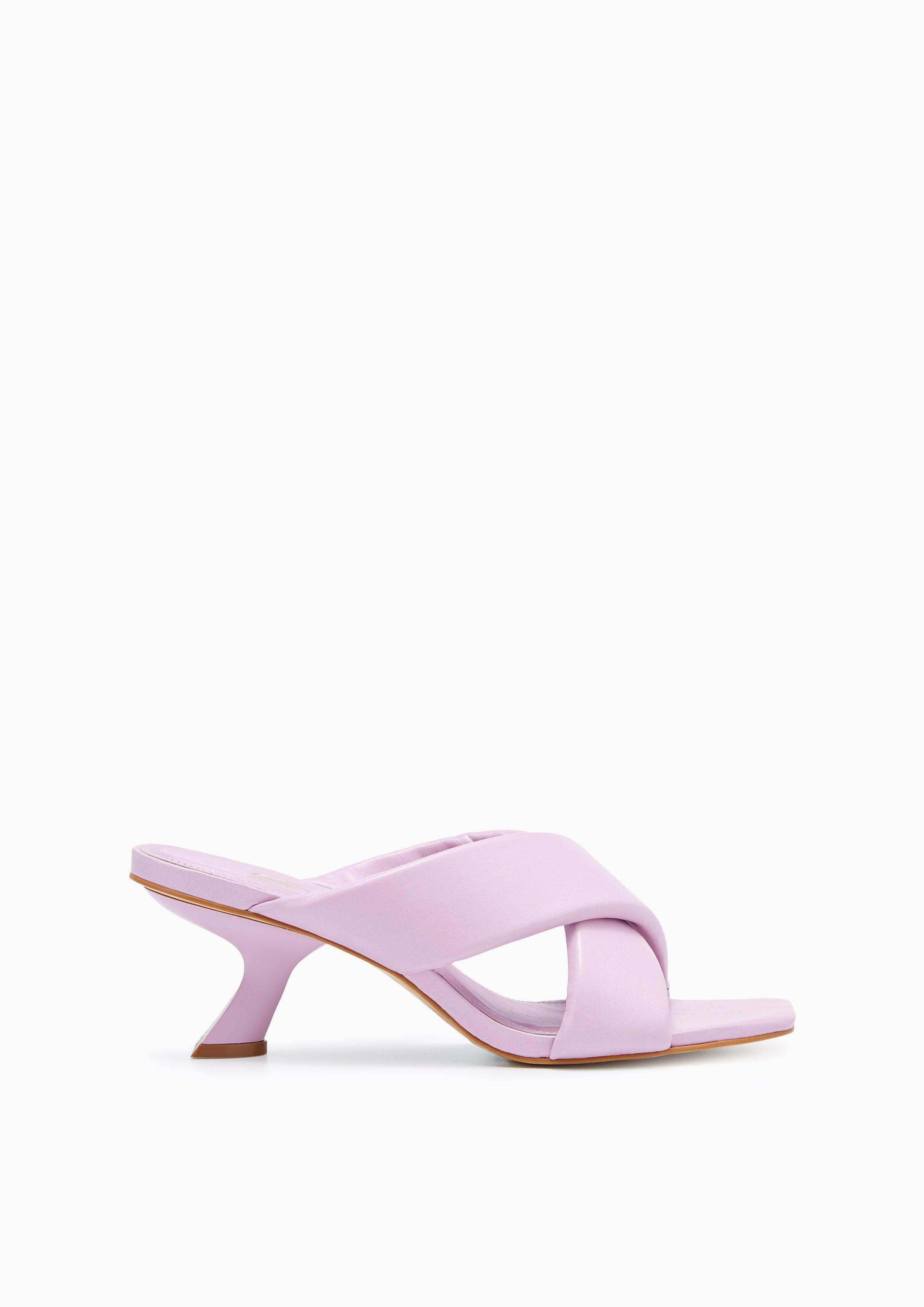 Bashful Infinite Low Heel Sandals Purple - Lyn TH