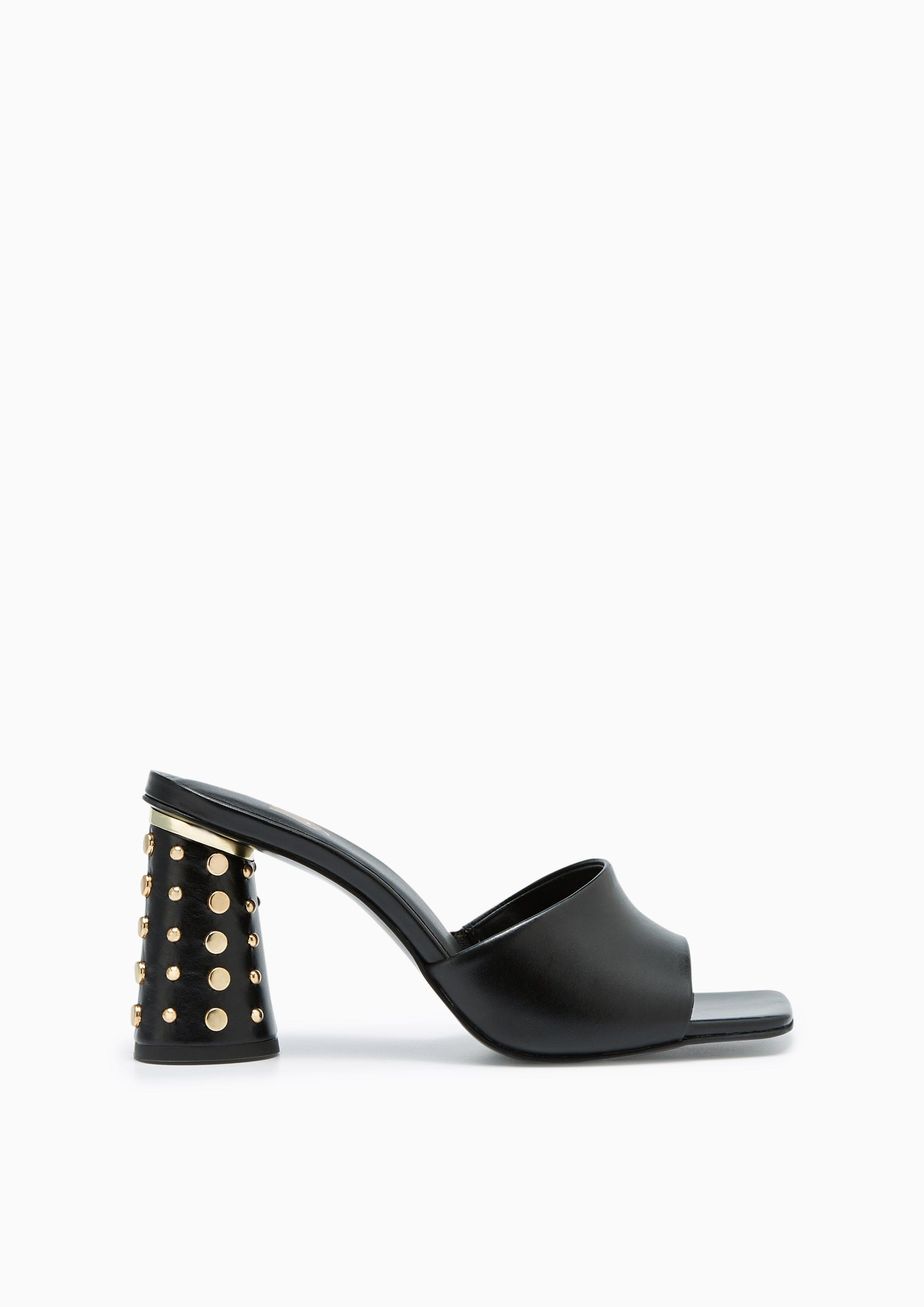 Blora Infinite Mid Heel Sandals Black - Lyn TH