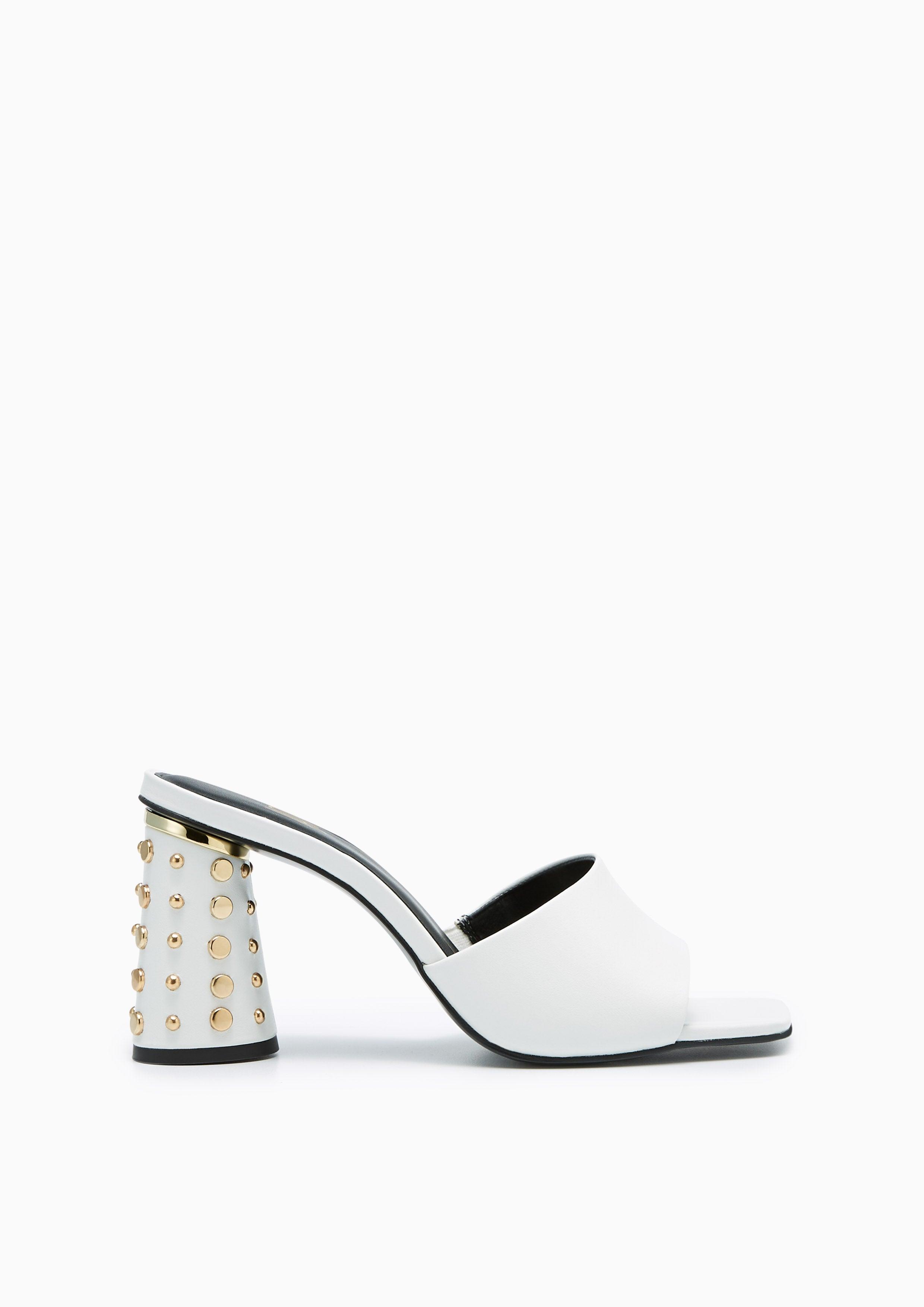 Blora Infinite Mid Heel Sandals White - Lyn TH