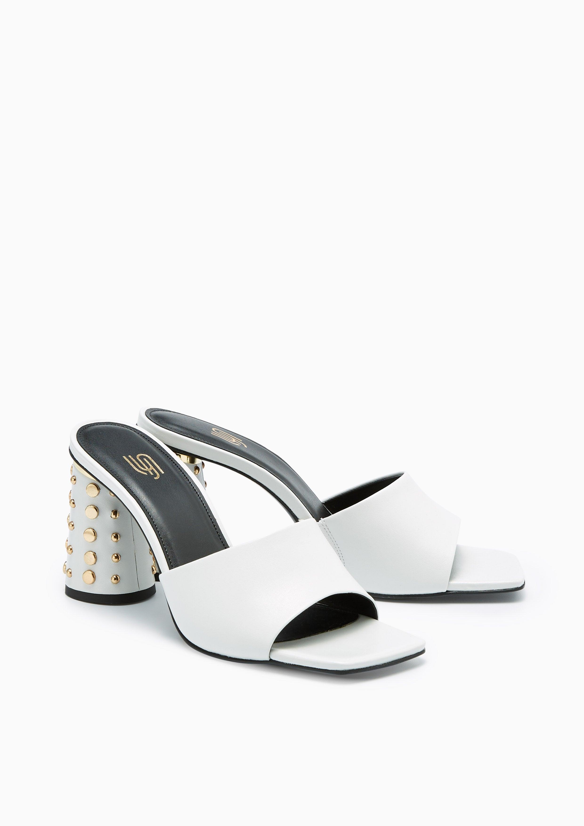 Blora Infinite Mid Heel Sandals White - Lyn TH