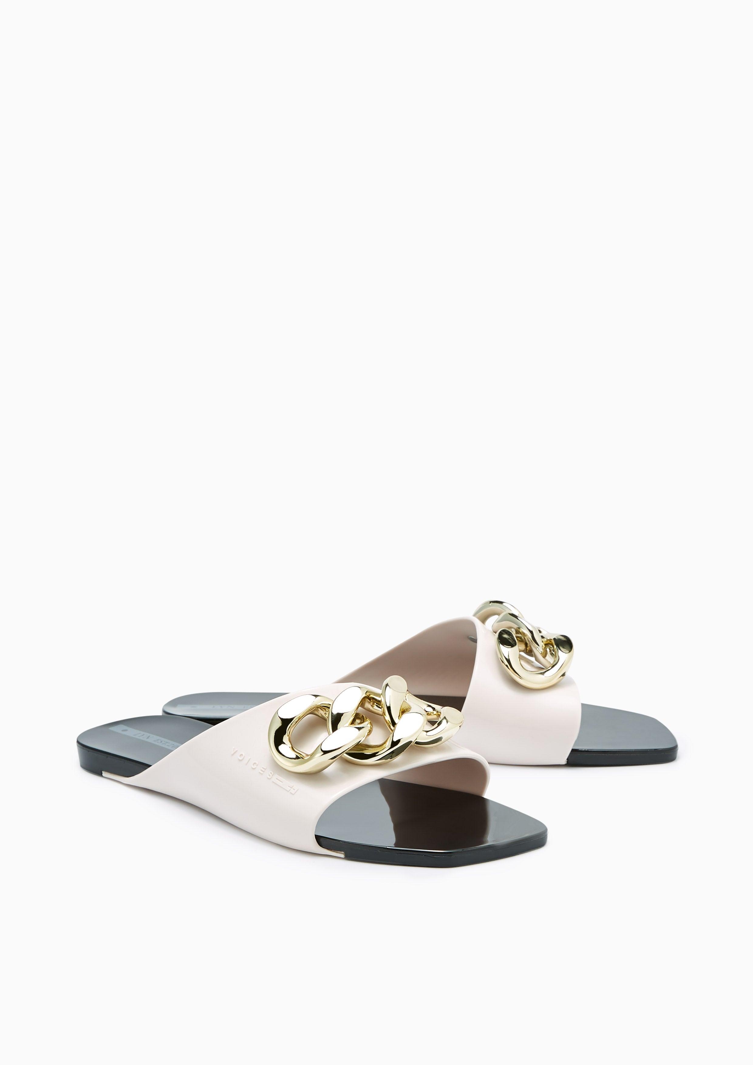 Bugloss Flat Sandals White - Lyn TH