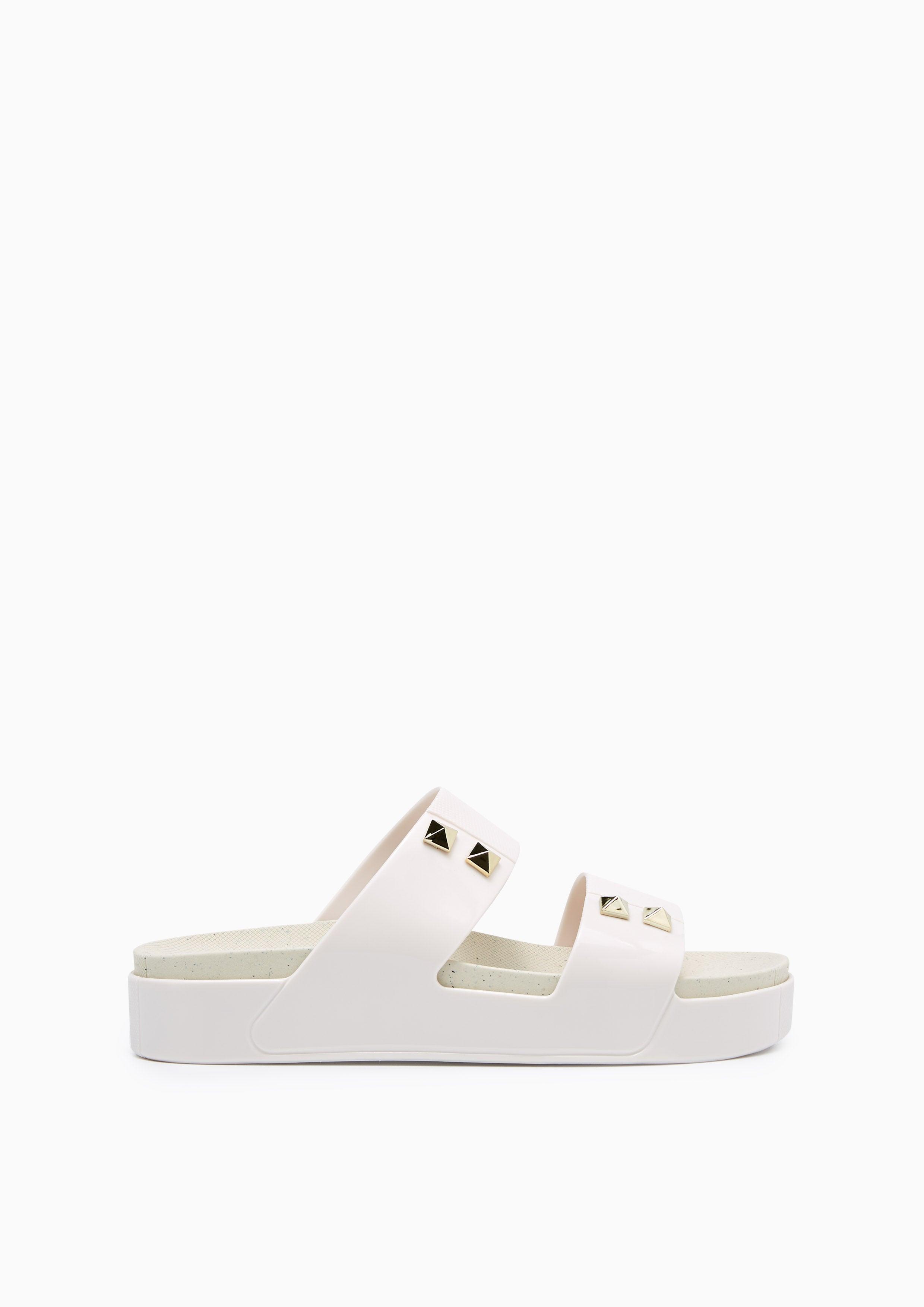 Boronia Flat Sandals White - Lyn TH