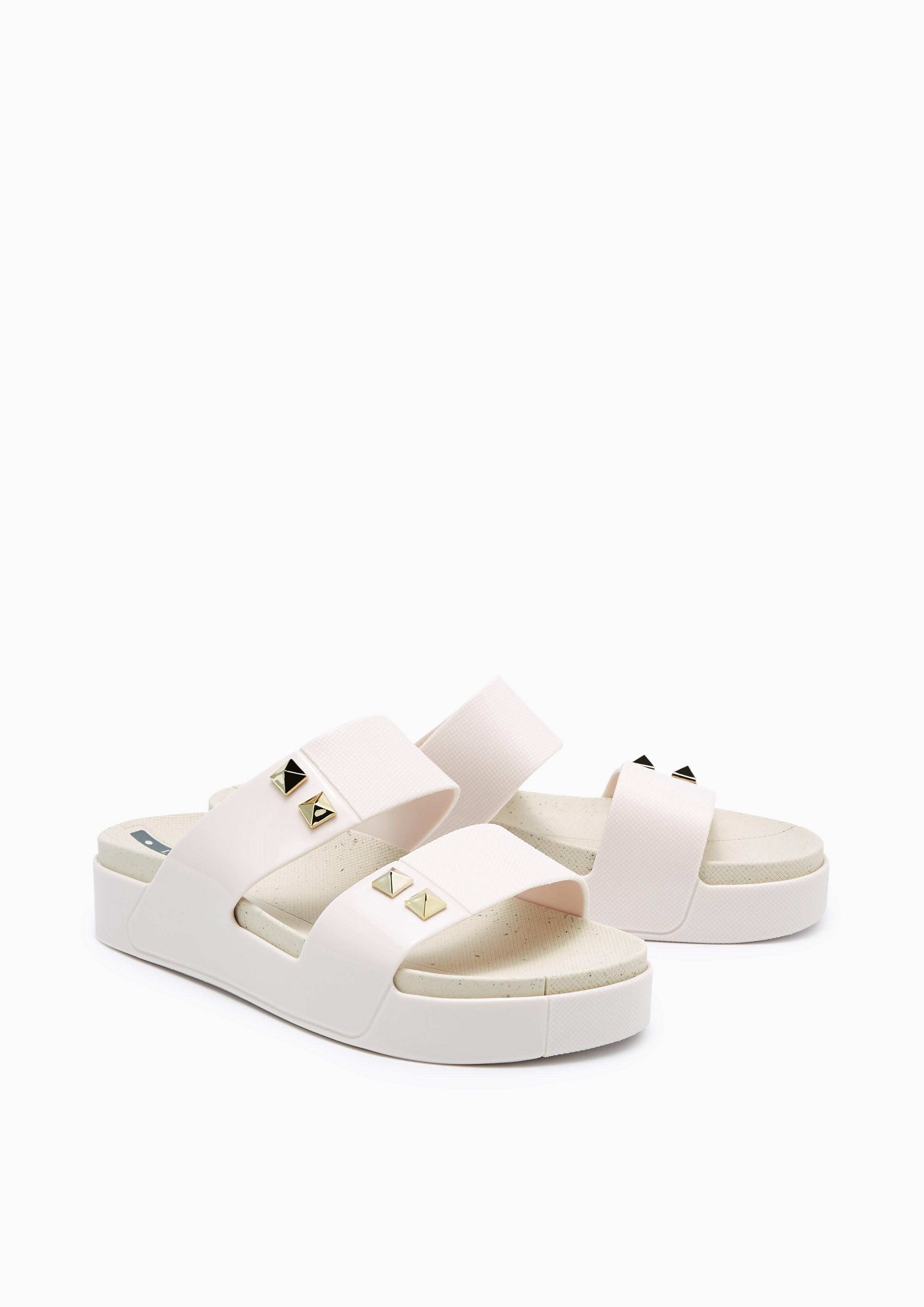 Boronia Flat Sandals White - Lyn TH