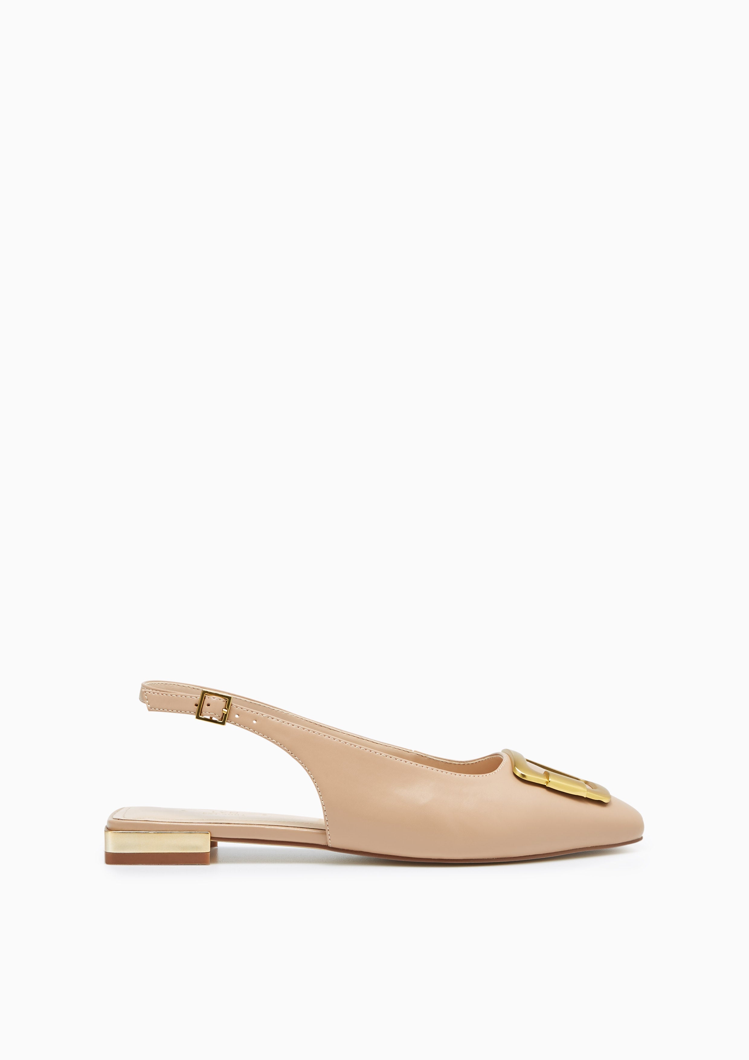 Beautific Flat Slingbacks Nude - Lyn TH