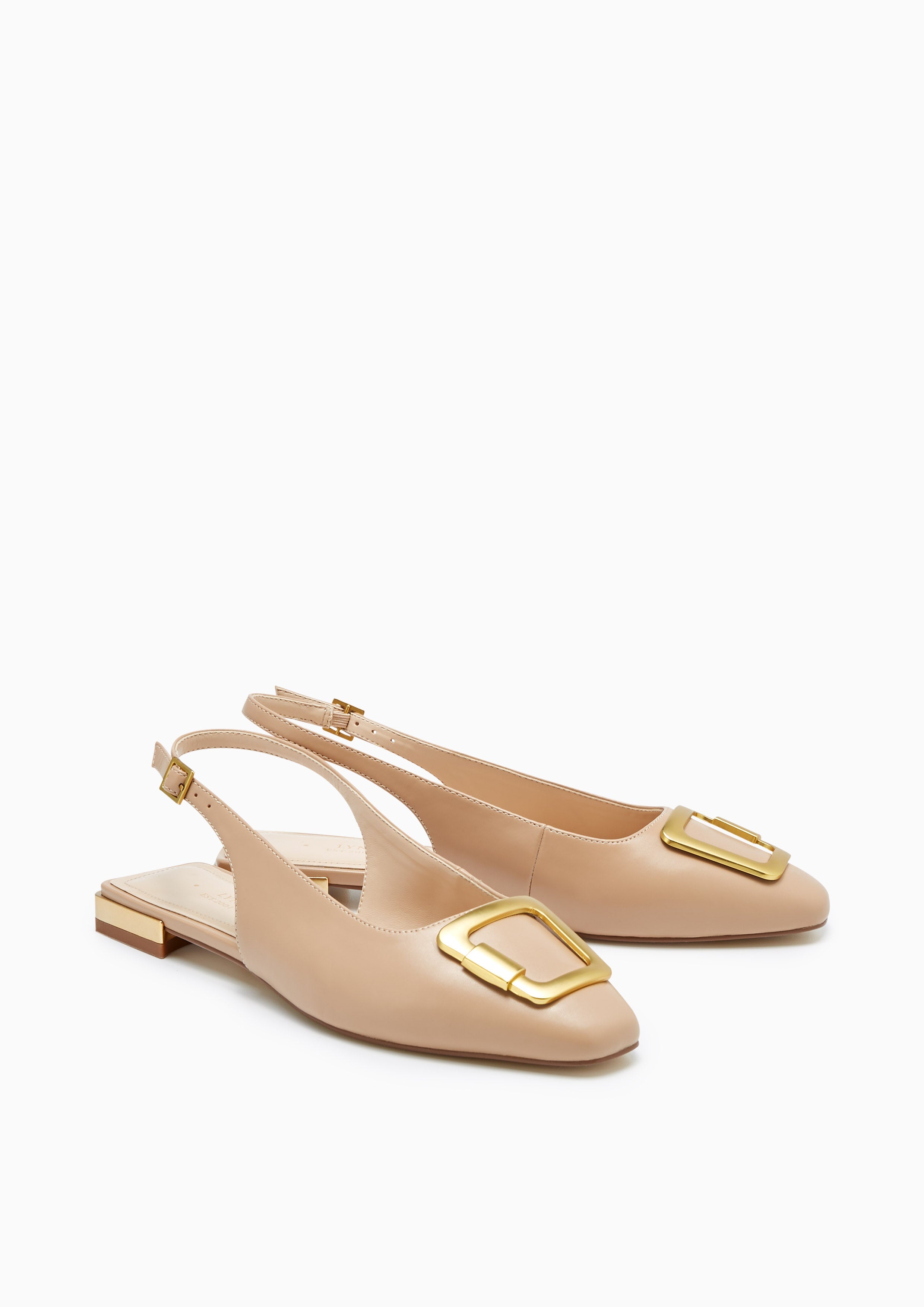 Beautific Flat Slingbacks Nude - Lyn TH