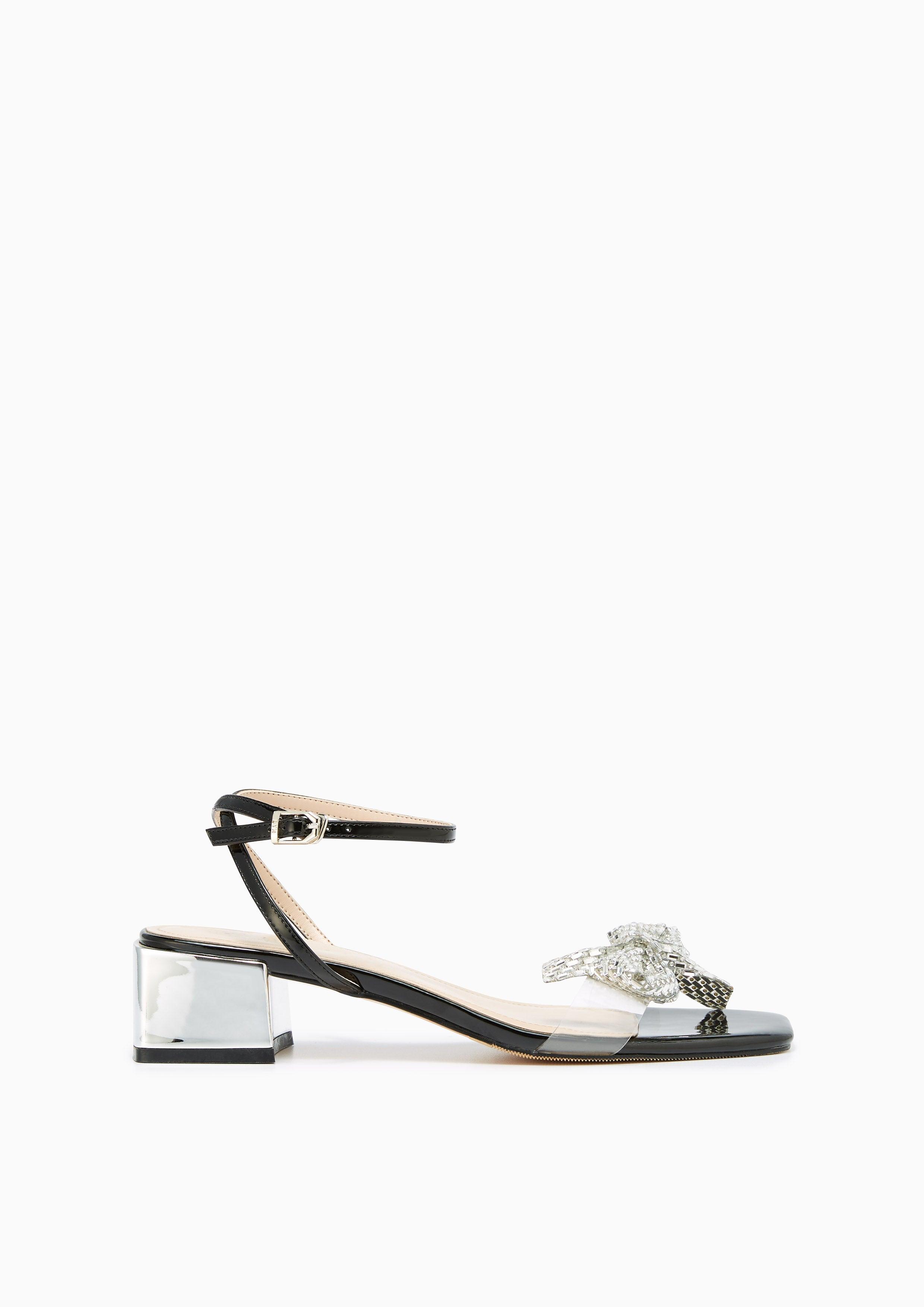 Bubbly Low Heel Slingbacks Black - Lyn TH