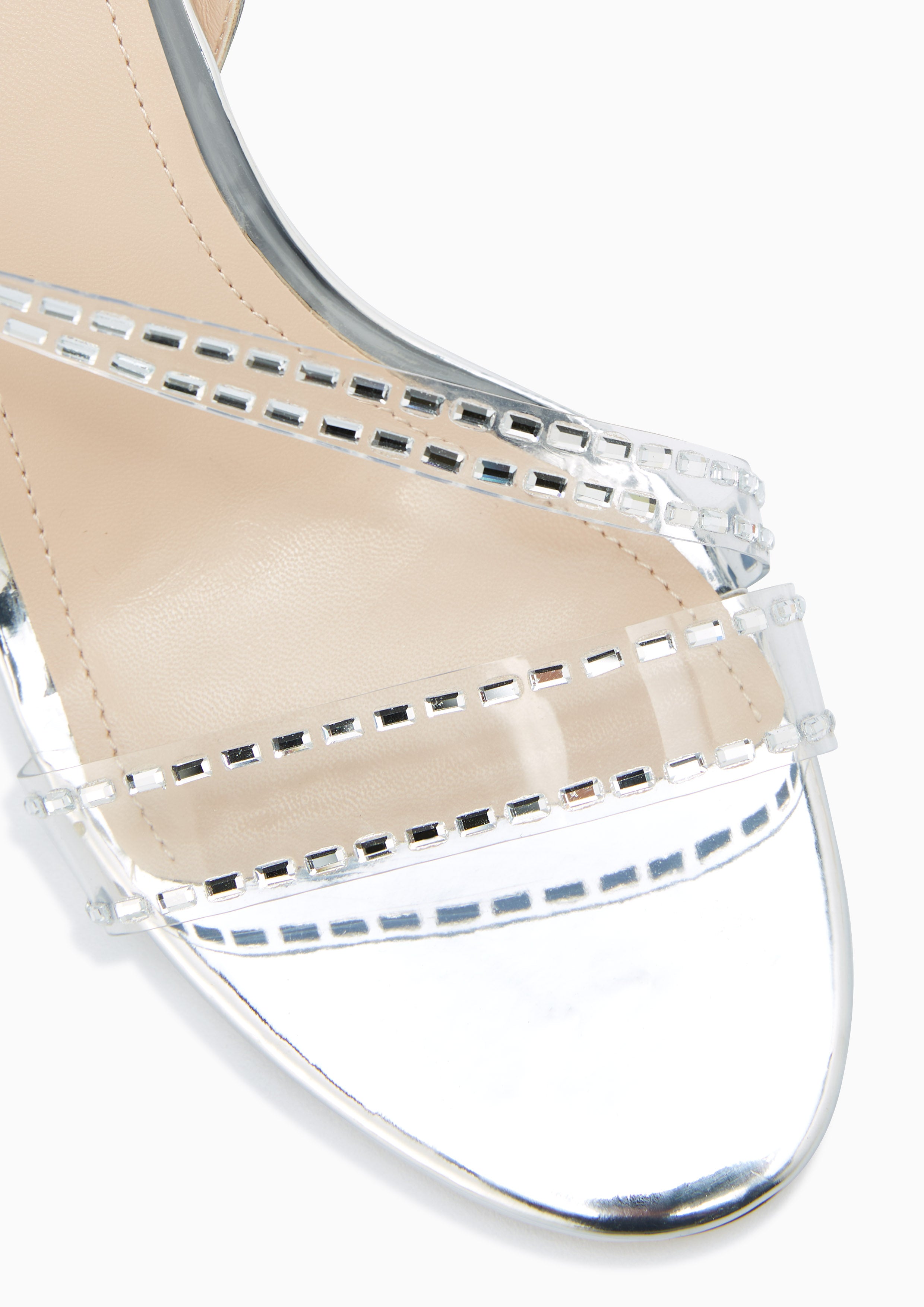 Brightest Mid Heel Slingbacks Silver - Lyn TH