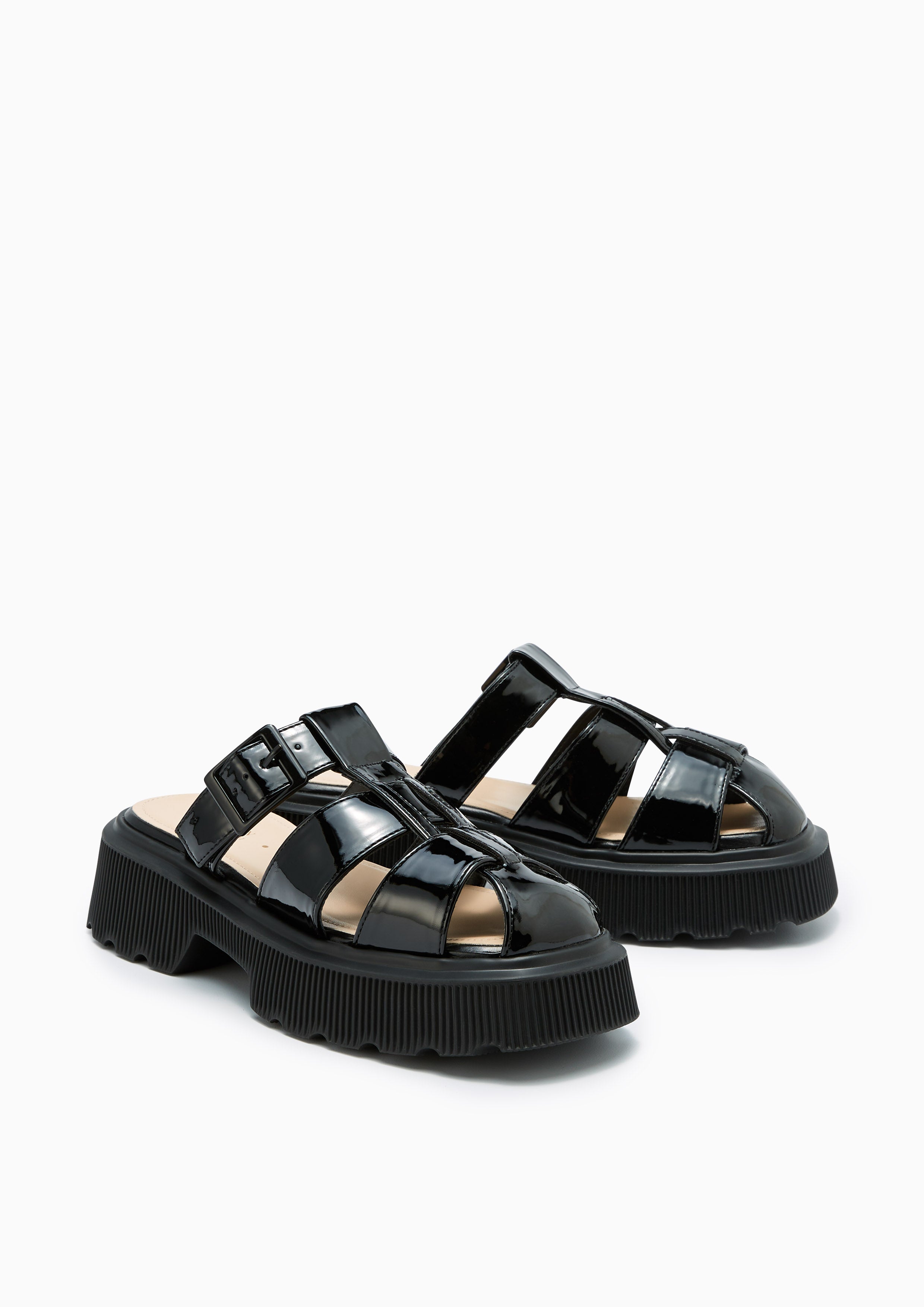 Bonny Platform Sandals Black - Lyn TH