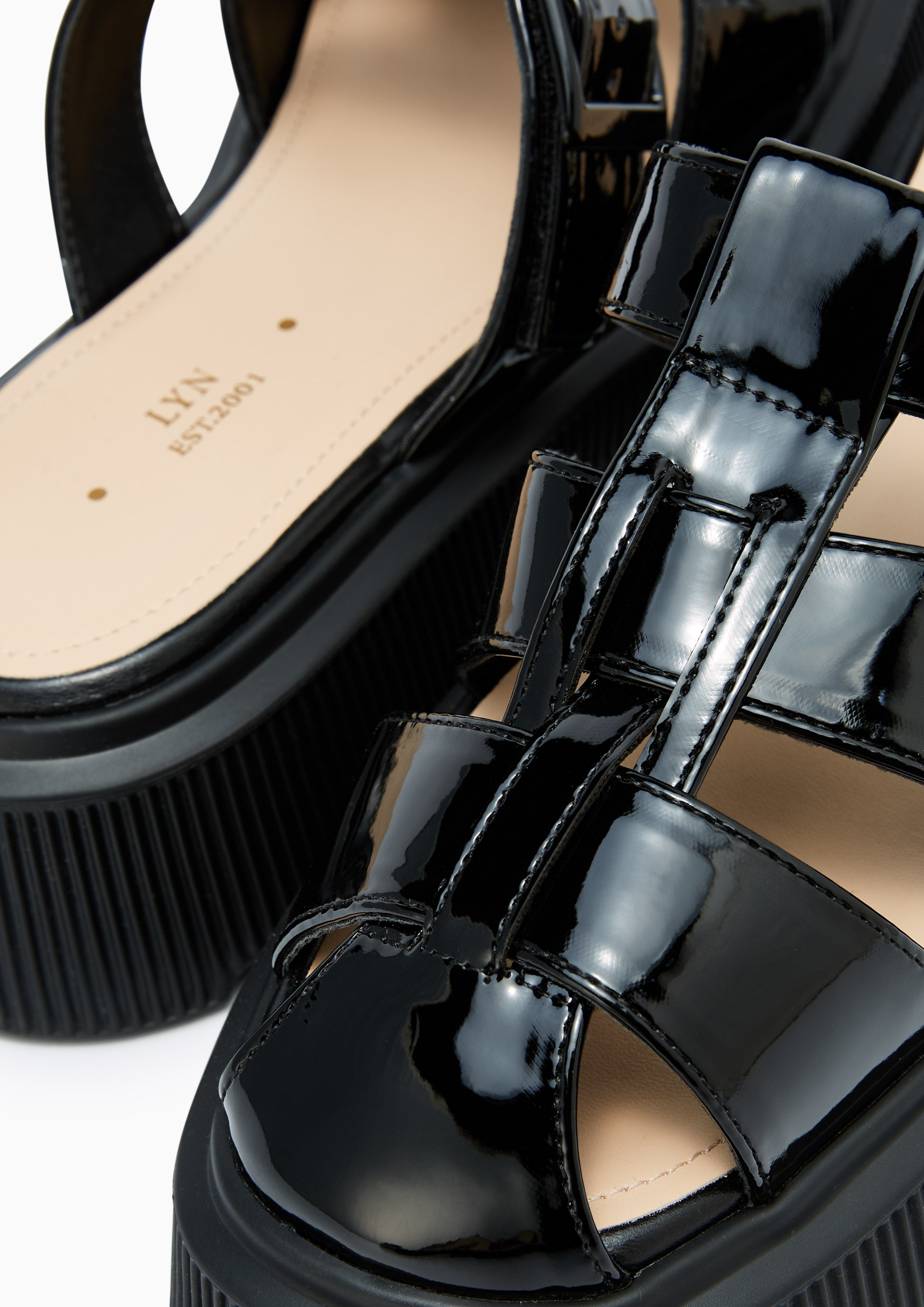 Bonny Platform Sandals Black - Lyn TH