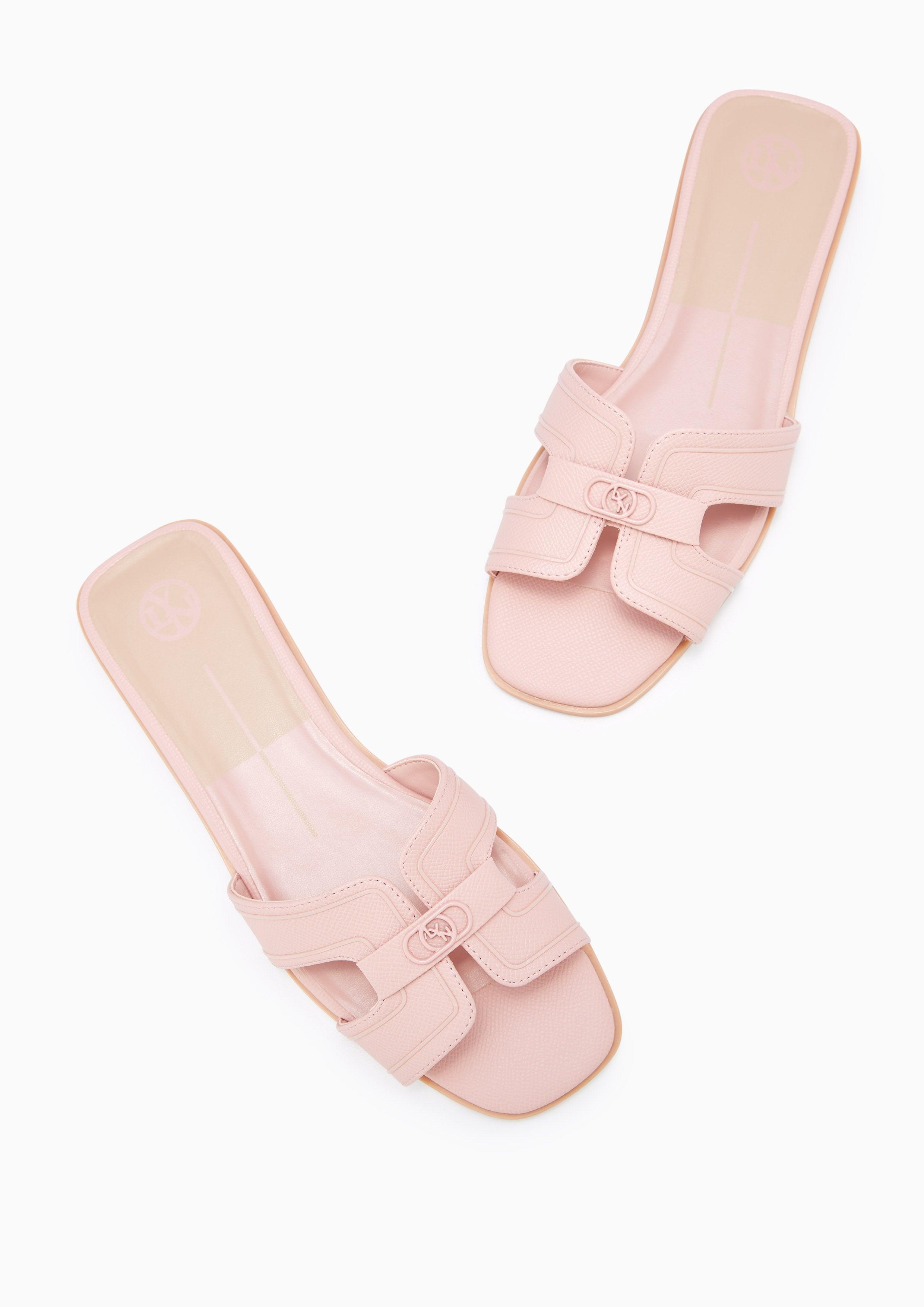 Hey Monotone Flat Sandals Pink - Lyn TH