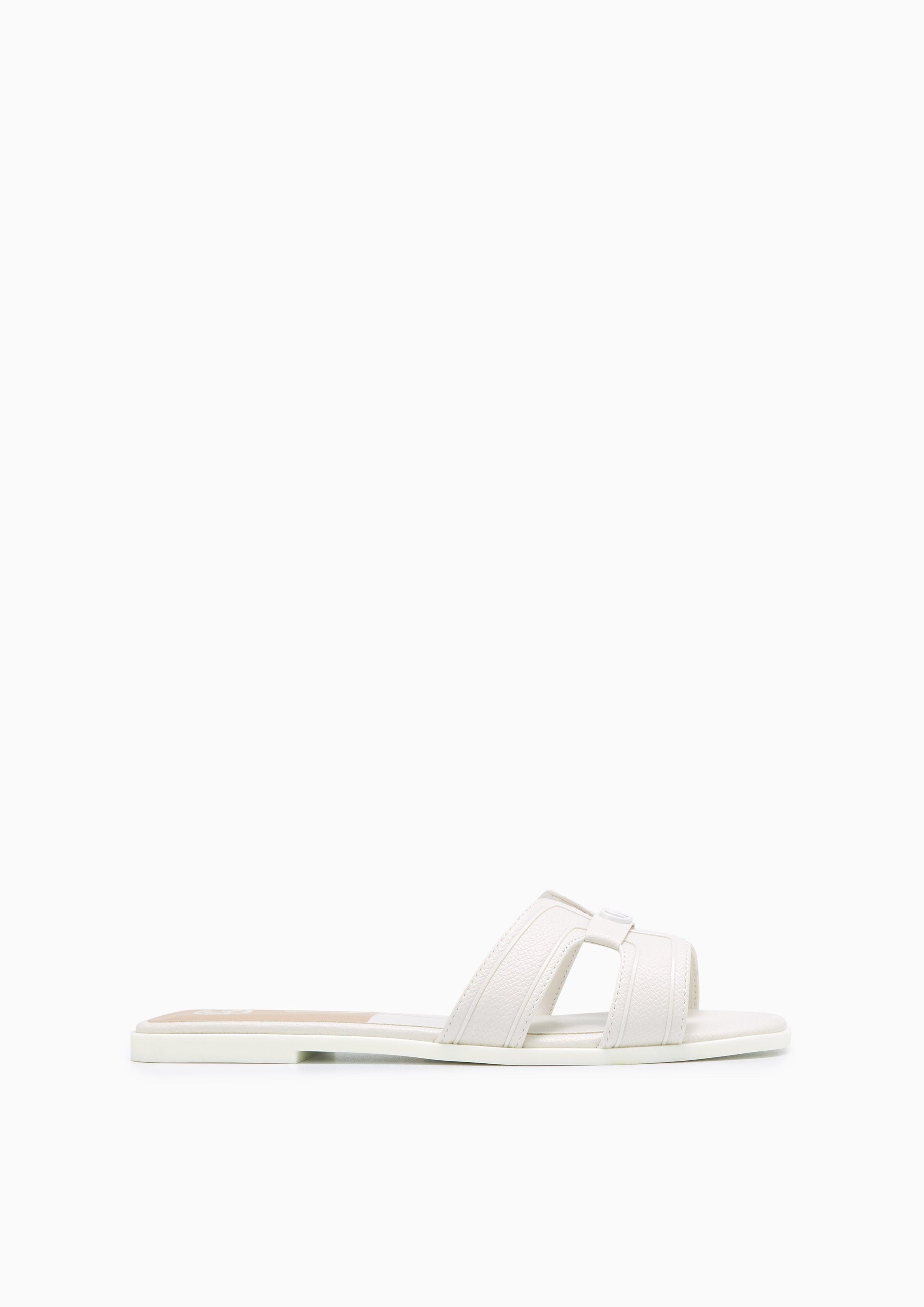 Hey Monotone Flat Sandals White - Lyn TH