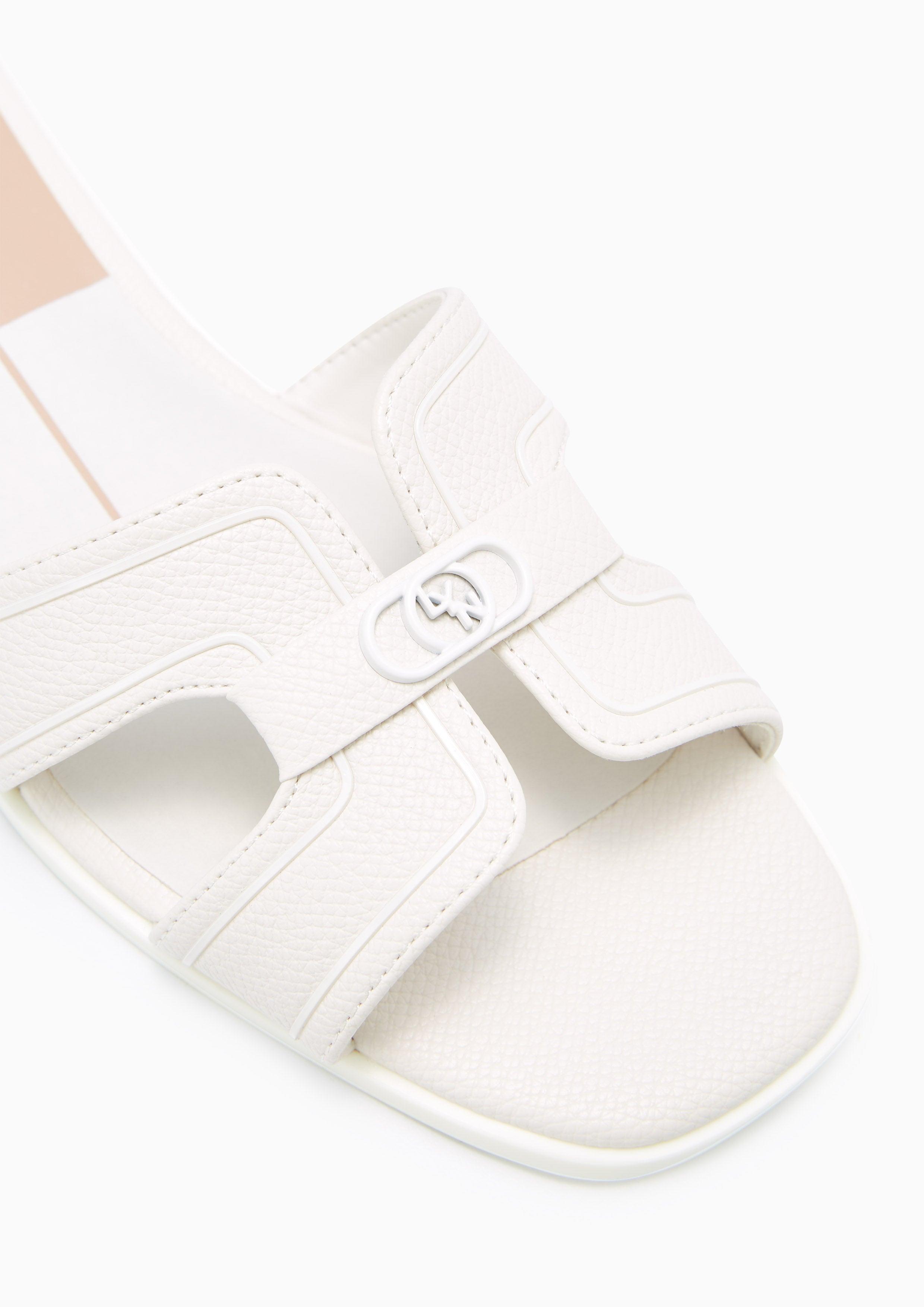 Hey Monotone Flat Sandals White - Lyn TH